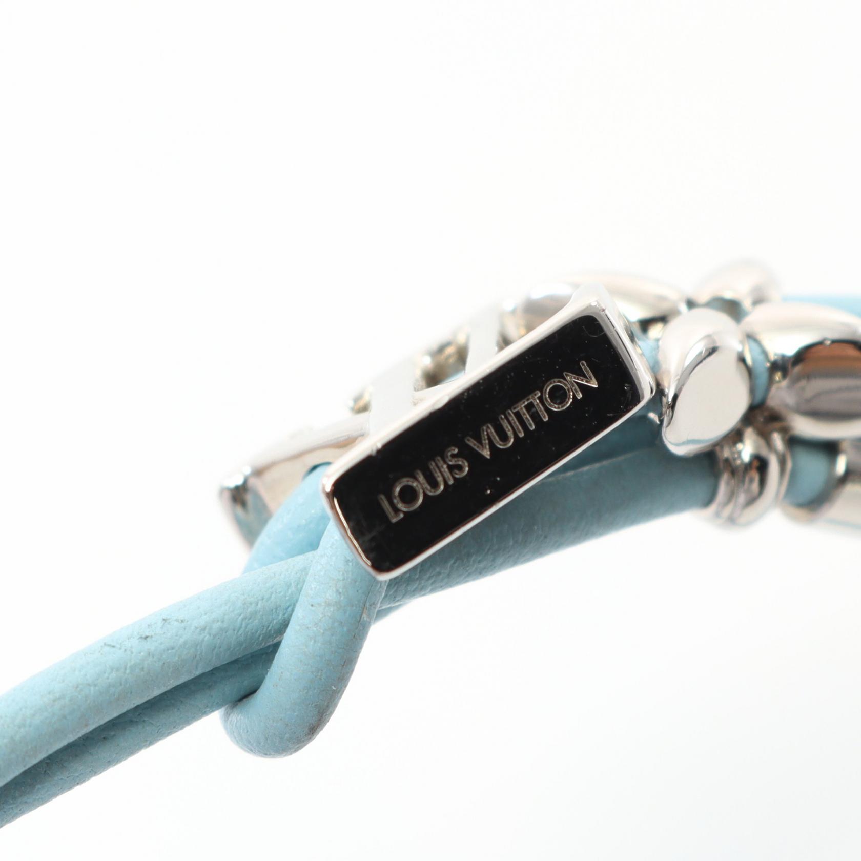 LOUIS VUITTON bracelet M62486 metal Silver LV logo flower