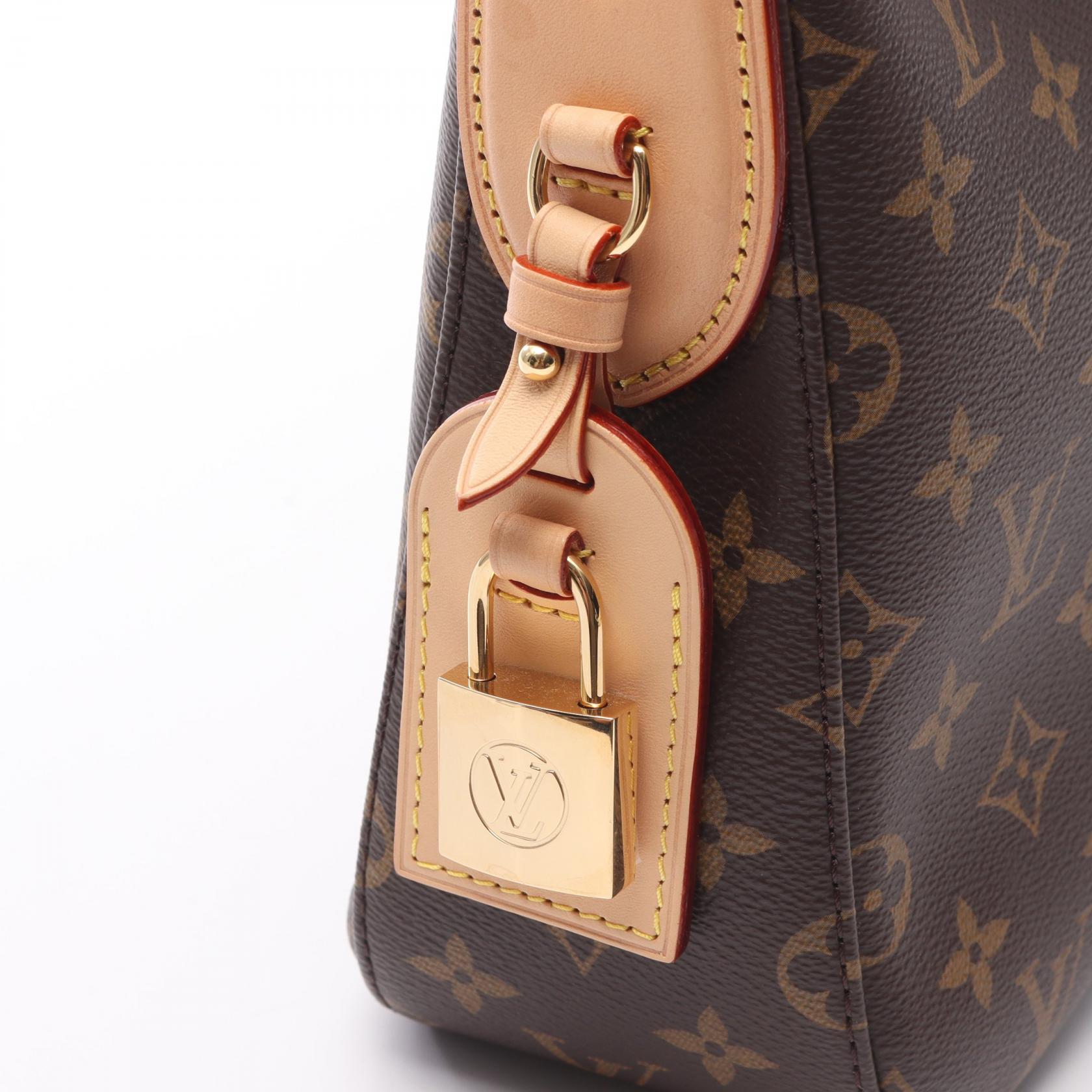 新品同様 ルイ ヴィトン LOUIS VUITTON モノグラム スラウチィ PM ショルダー バッグ ブラウン M11952 RFID Slouchy PM 90301229 LOUIS VUITTON モノグラム スラウチィ PM ショルダー バッグ ブラウン