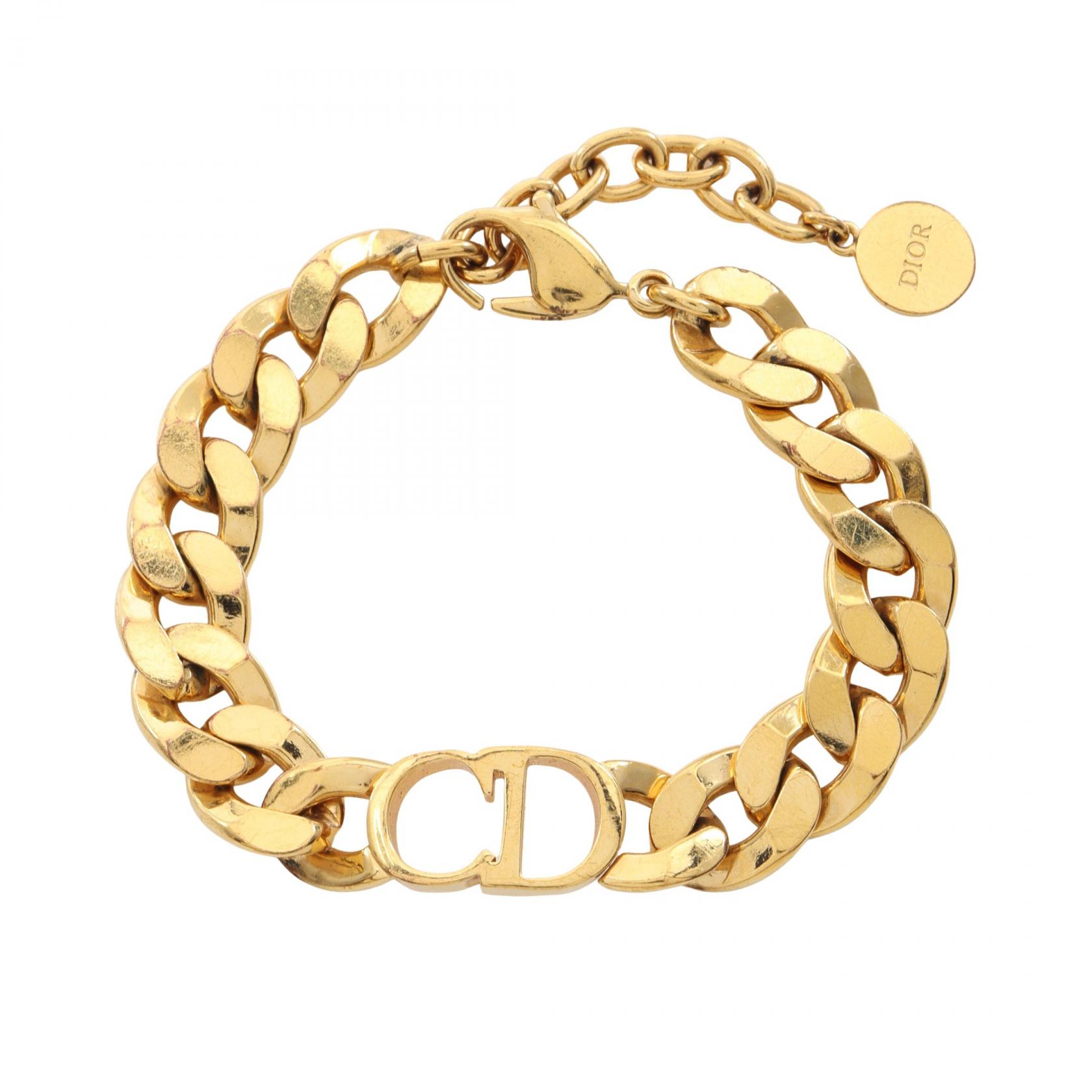 Christian Dior DANSEUSE ETOILE Bracelet Bangle Gold Plated Used