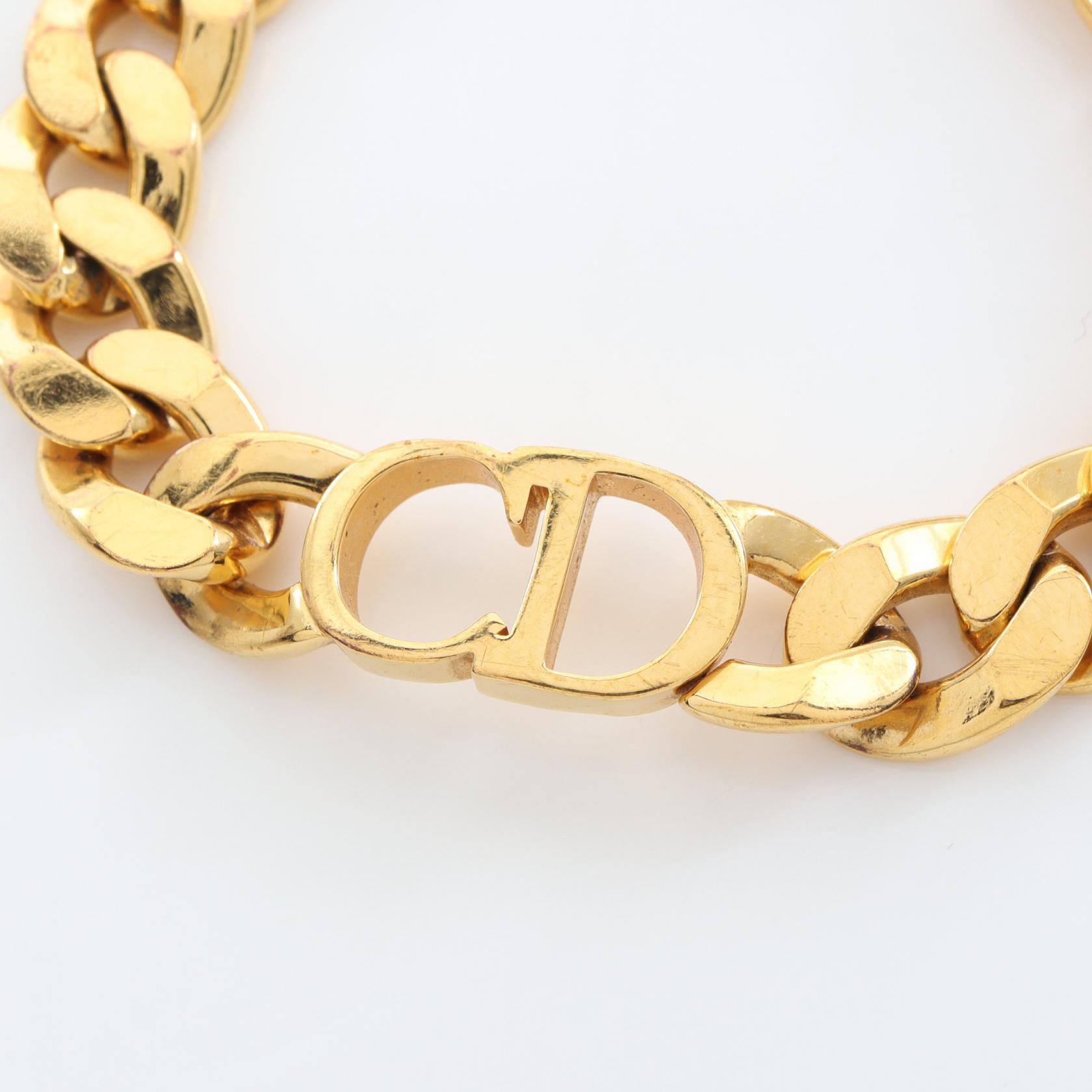 Christian Dior DANSEUSE ETOILE Bracelet Bangle Gold Plated Used