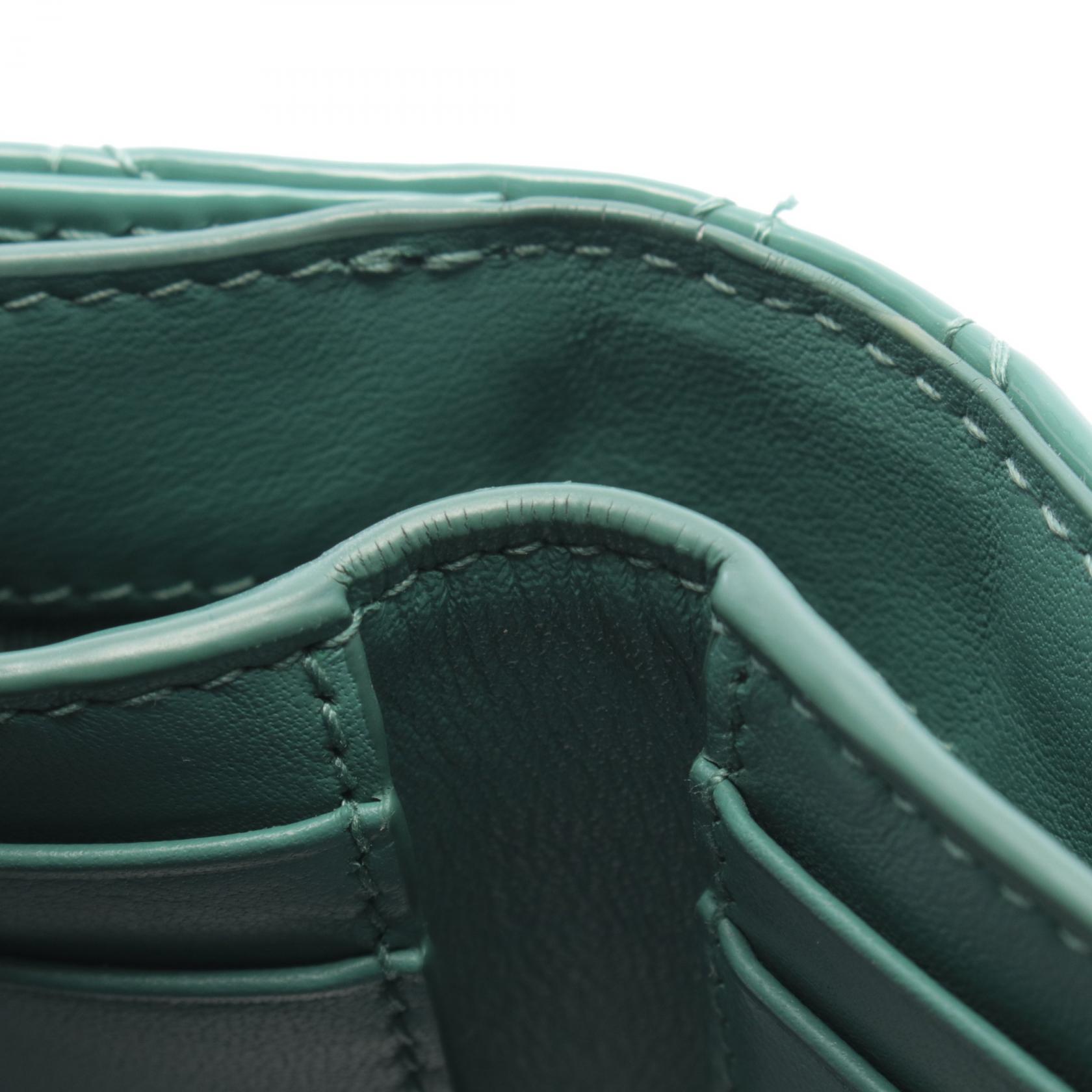 Dior LADY DIOR Lotus wallet S0181OVRB Patent leather Green Used