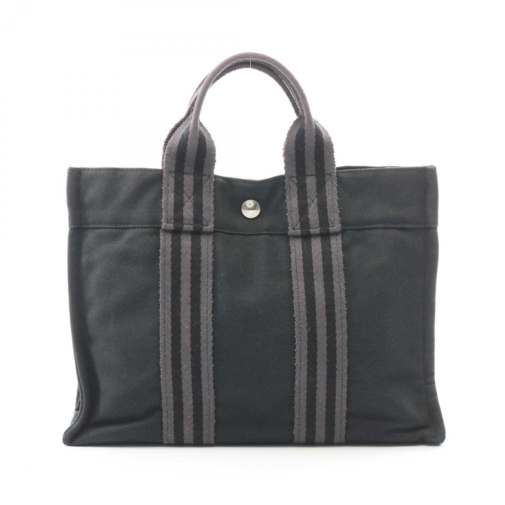 エルメス フールトゥトートPM ブラック シルバー金具