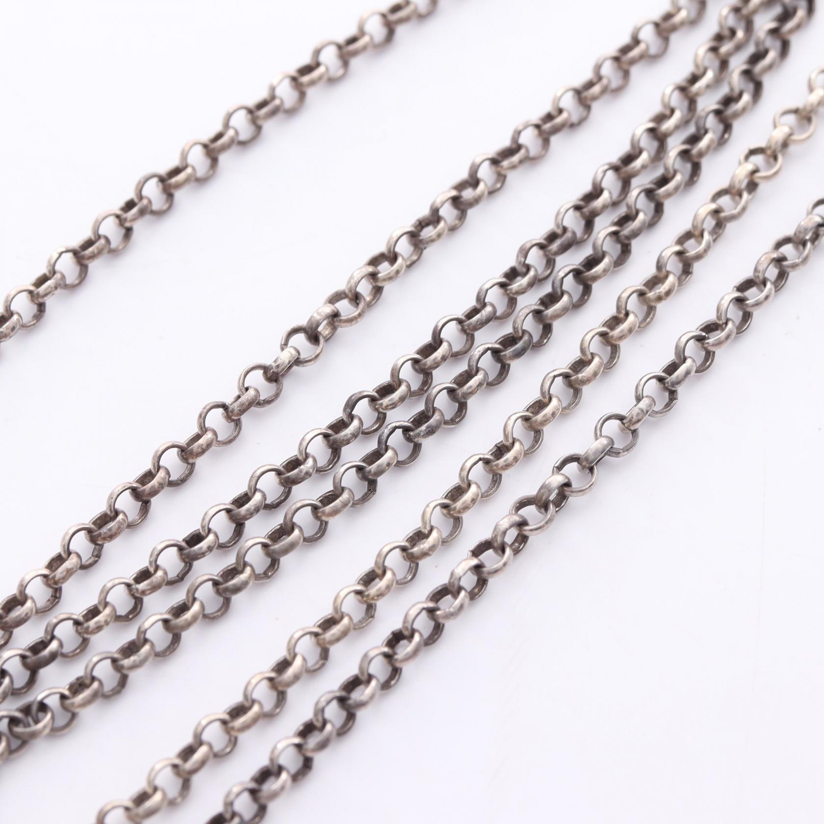 CHROME HEARTS Roll Chain 20 inch Necklace Silver925 Used Mens | eBay