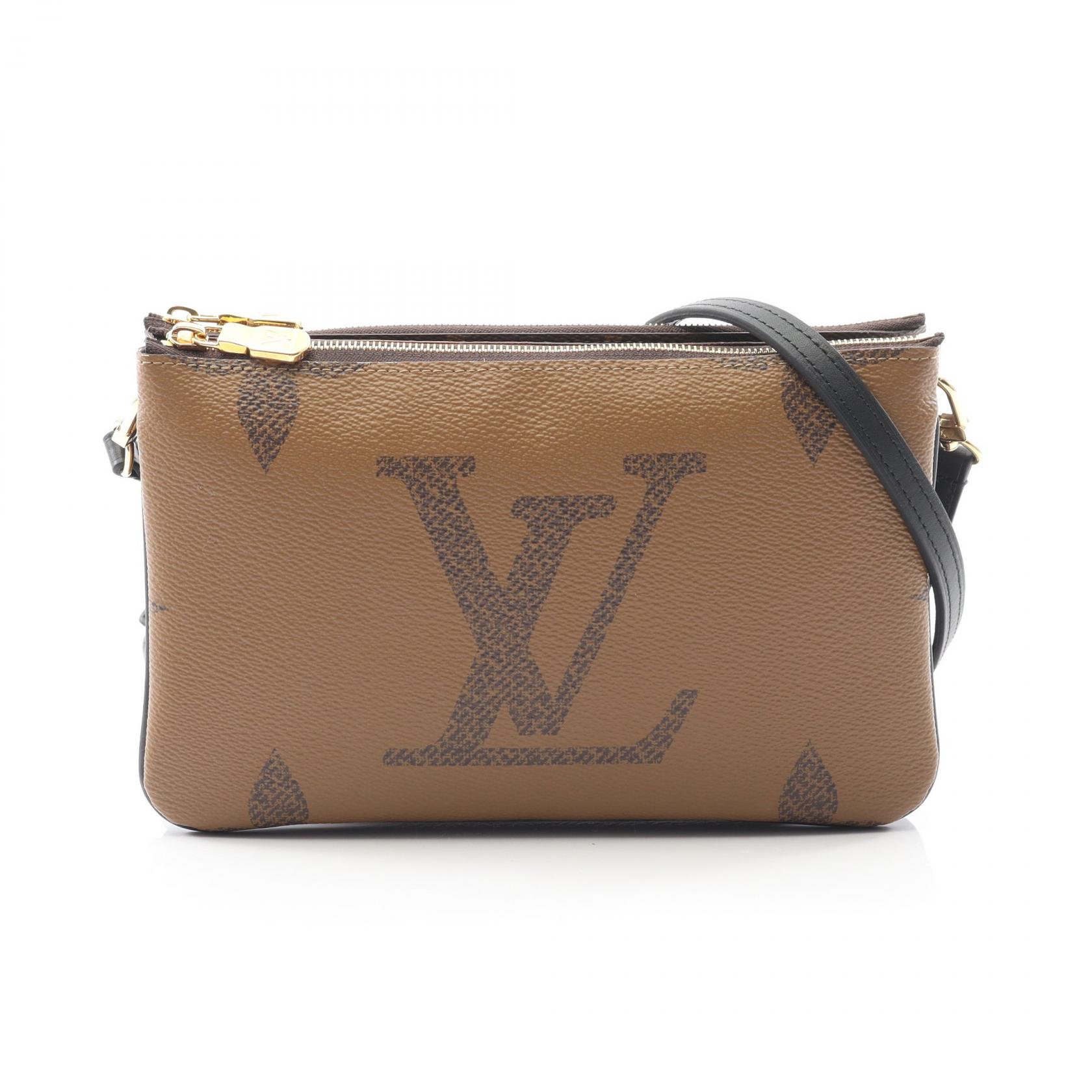 LOUIS VUITTON Pochette double zip crossbody Bag M69203 Monogram