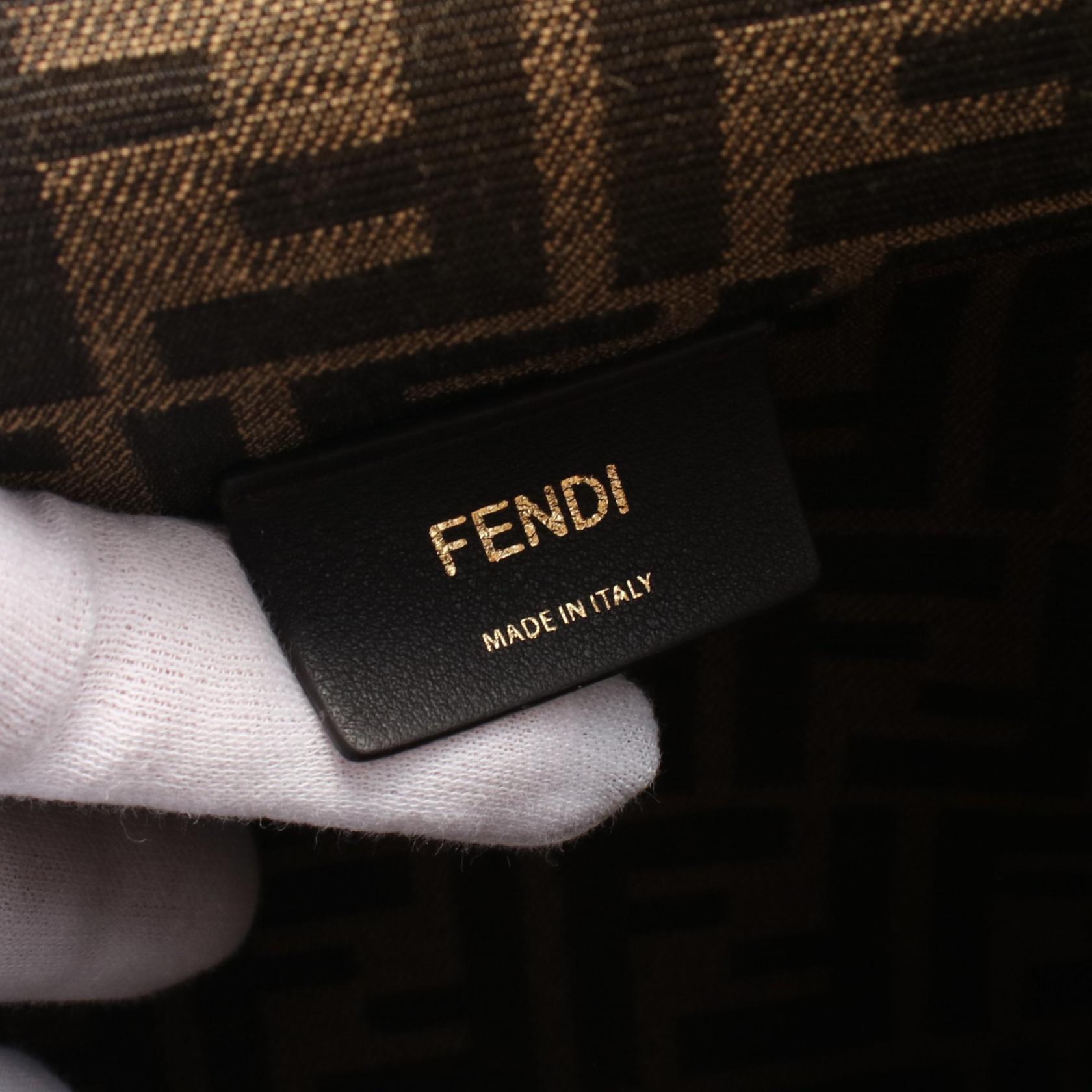 FENDI｜SHOULDER BAGS (8BP137 ANSN F11ND) FENDI First Midi Shoulder crossbody Bag 8BP137 leather Brown