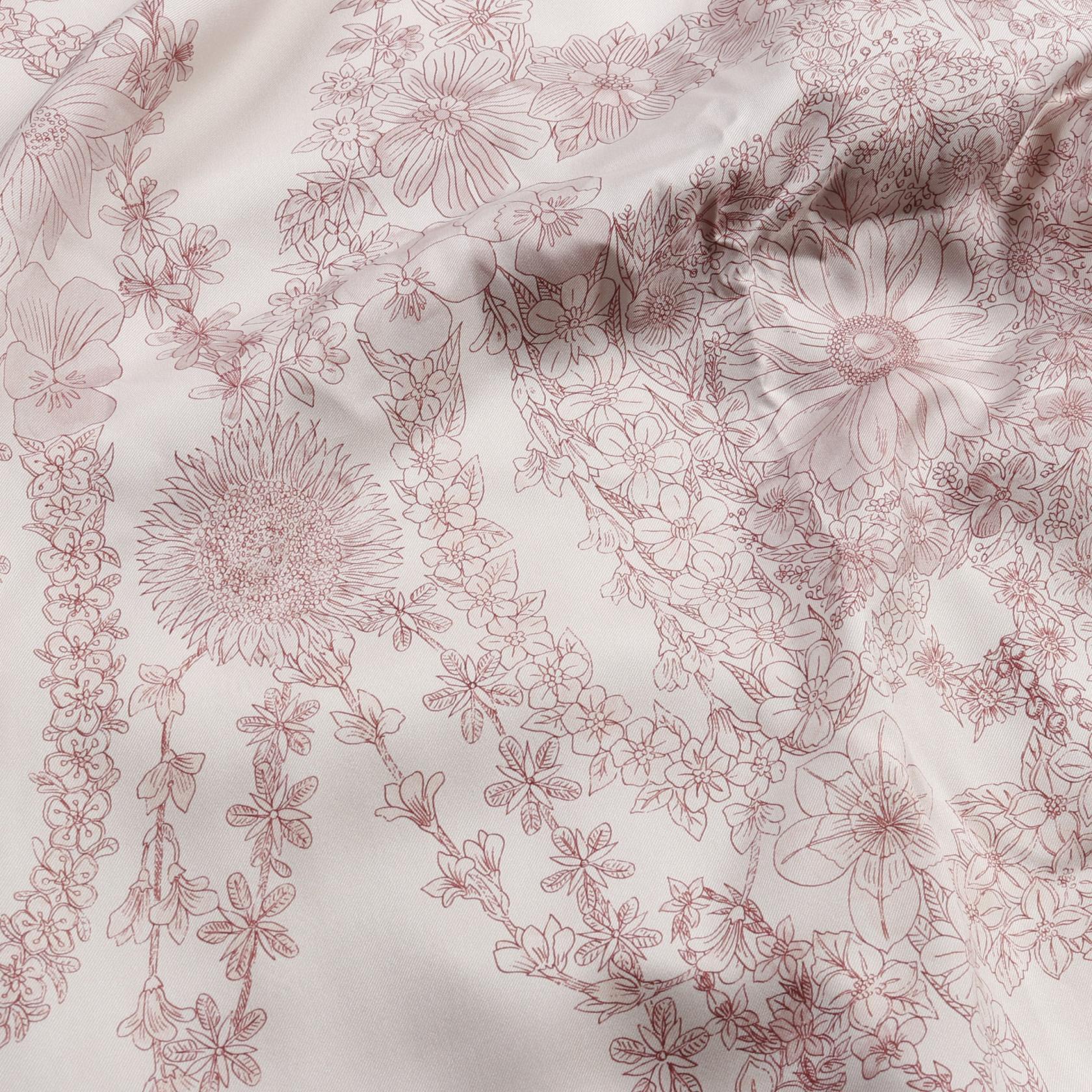 【HERMES】Brides de Gala en Fleurs twillaine nightgownドレス HERMES BRIDES de GALA en fleurs Twillaine Dress #34 5E2820DQ
