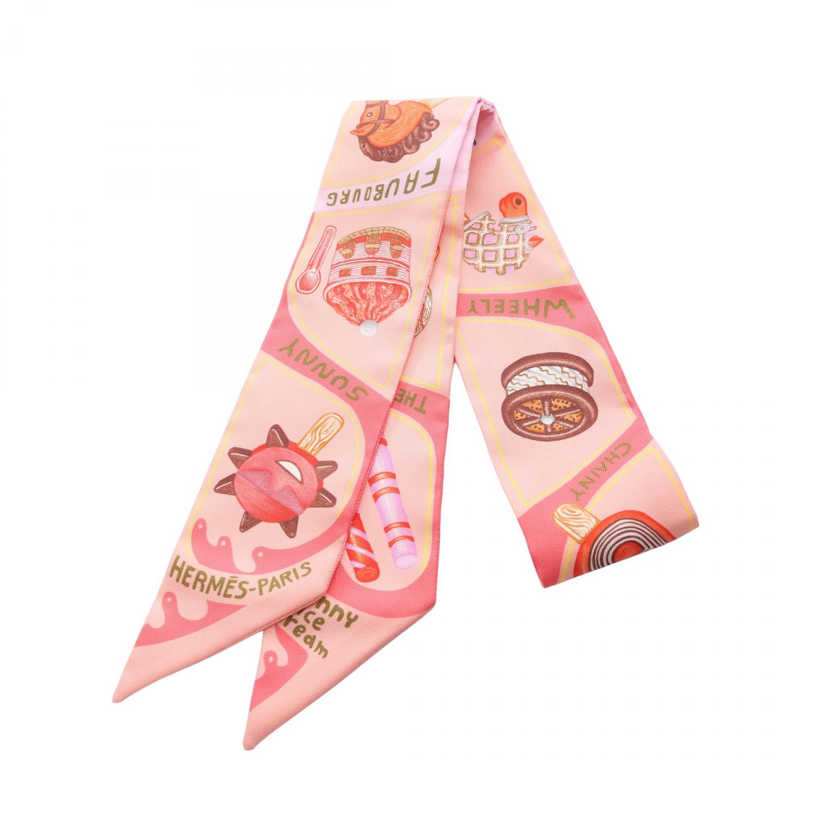 エルメス＊ツイリー＊グランアパラ＊カレ＊ピンク エルメス ツイリー ピンク シルク | ブランド品の買取・査定なら