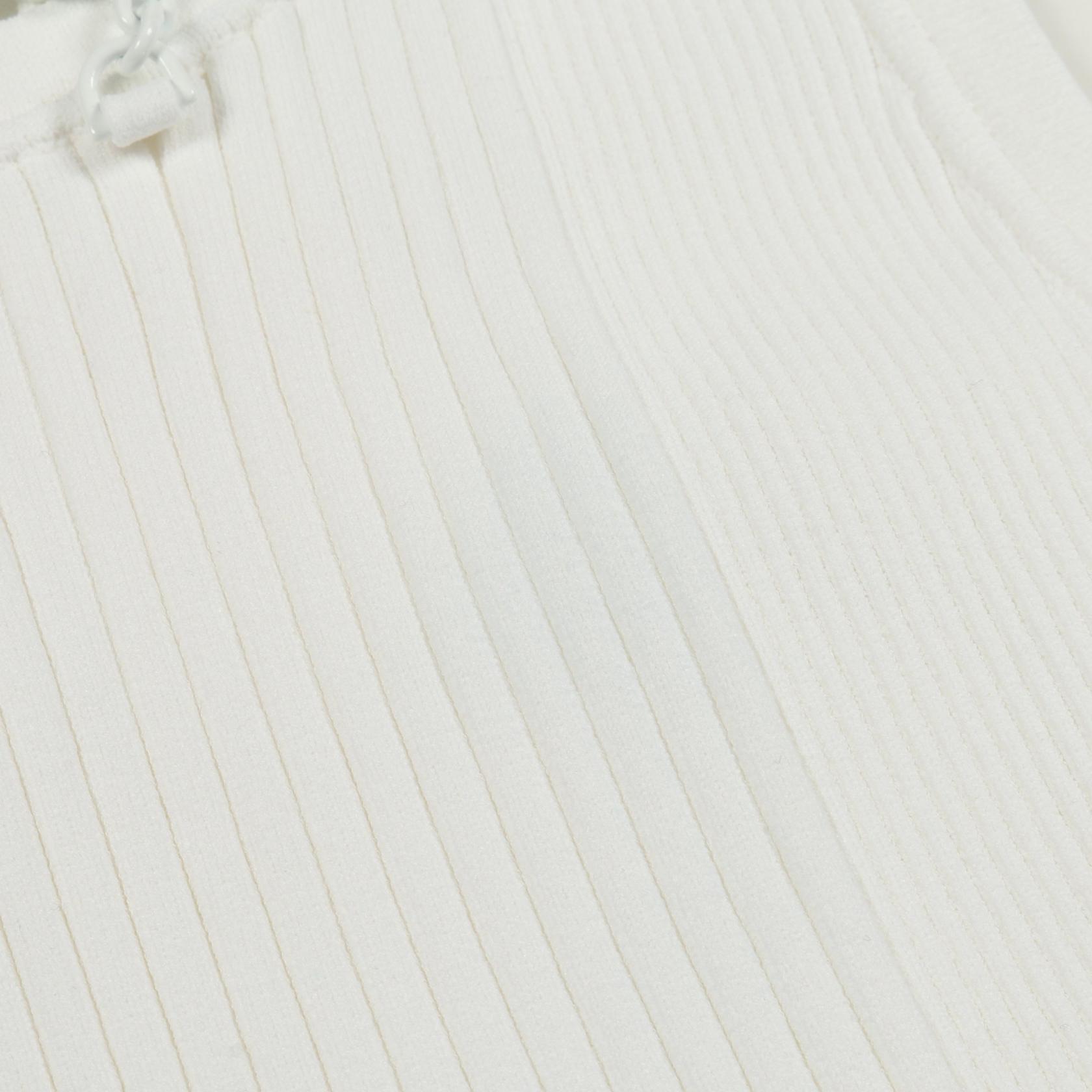 LOUIS VUITTON rib knitted crop Tank top #S Rayon White Used Women