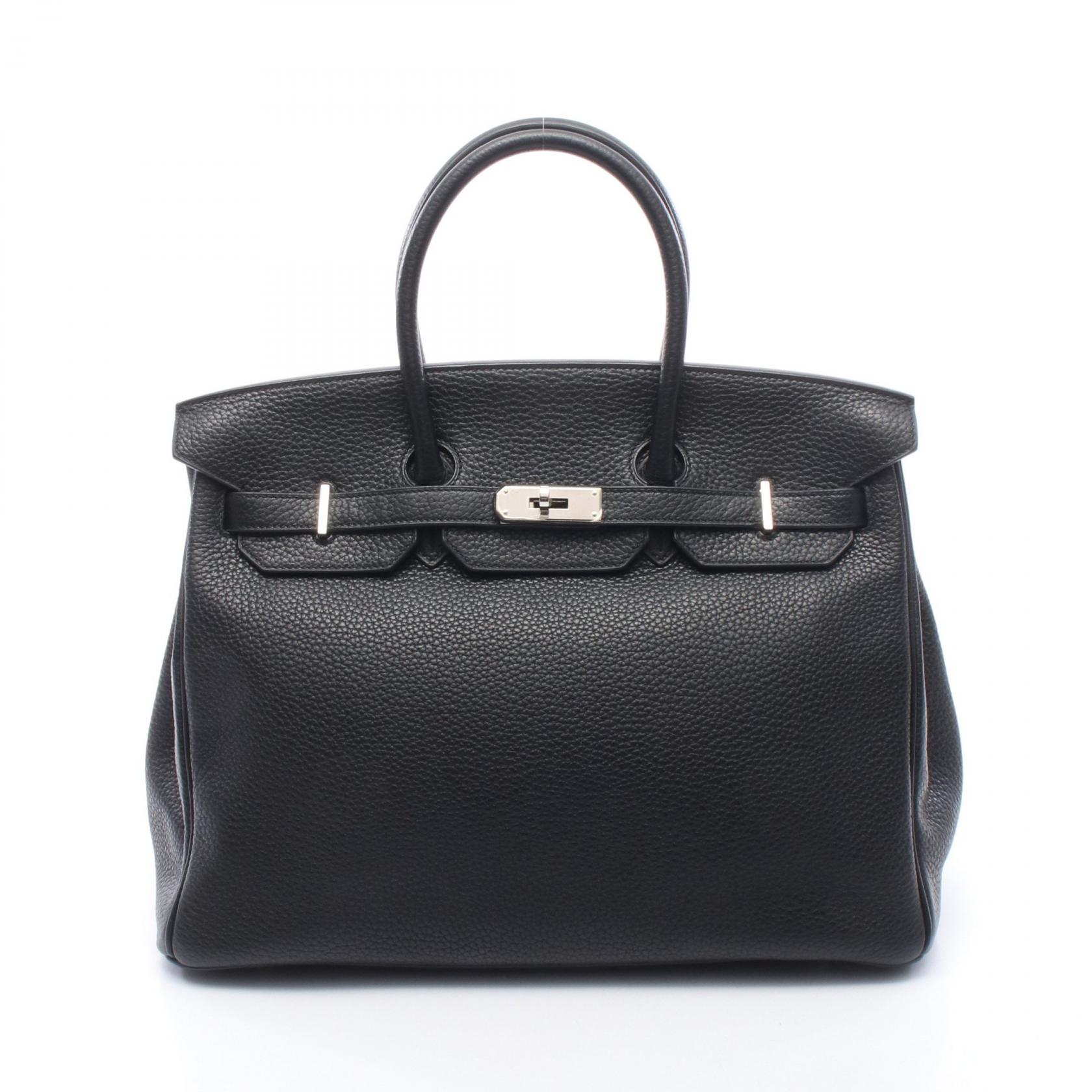 エルメス バーキン35 ブラック ブラック（エルメス） トゴ シルバー金具 T刻印（2015年製造）