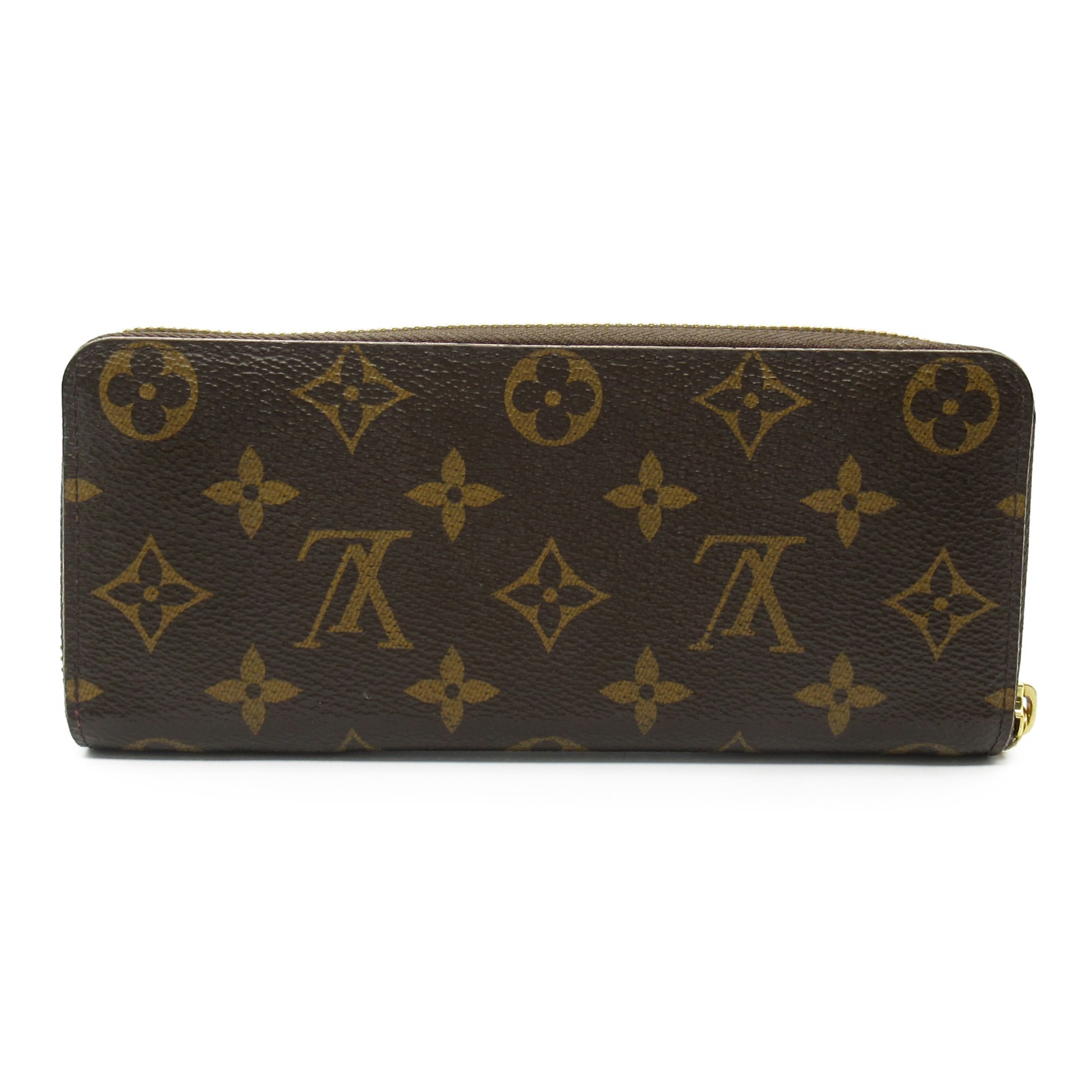 LOUIS VUITTON Portefeuille Clemence flower charm Around long