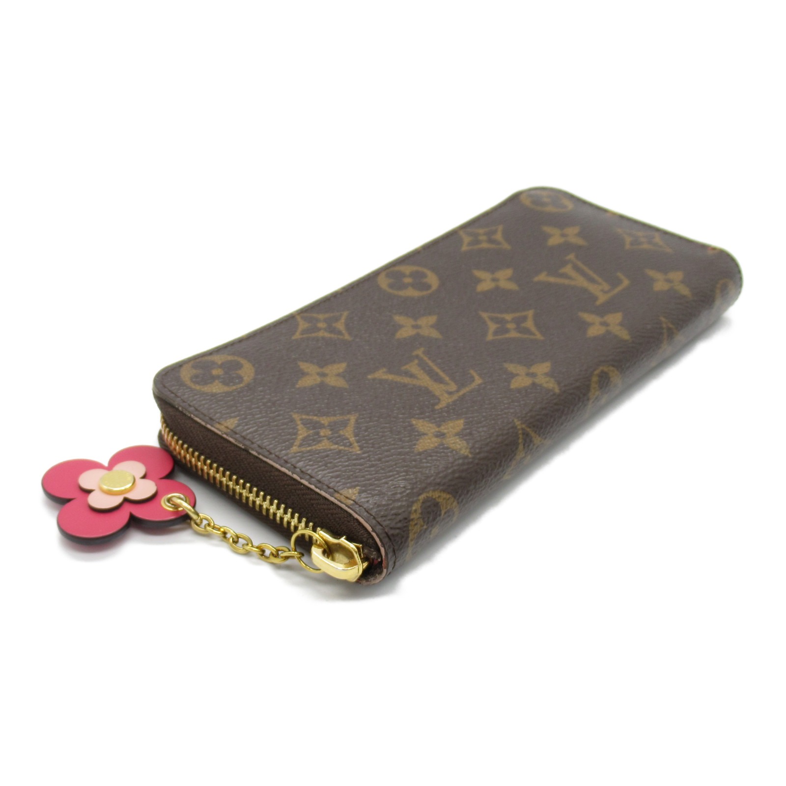 Louis VuittonアンプラントPORTEFEUILLE CLEMENCE Clemence Wallet in Monogram, Colored Leather Zip | LOUIS