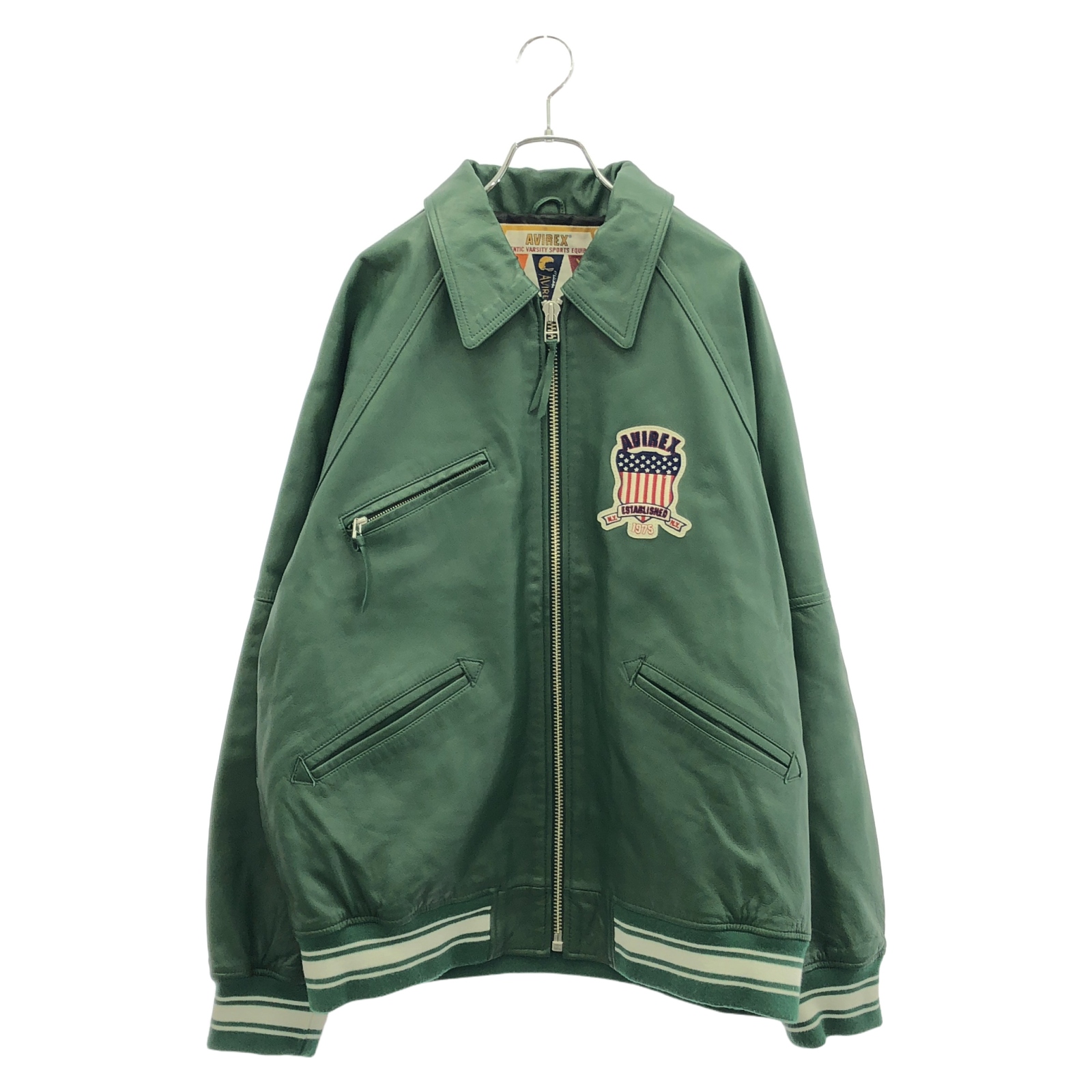 アヴィレックス レザーバーシティジャケット