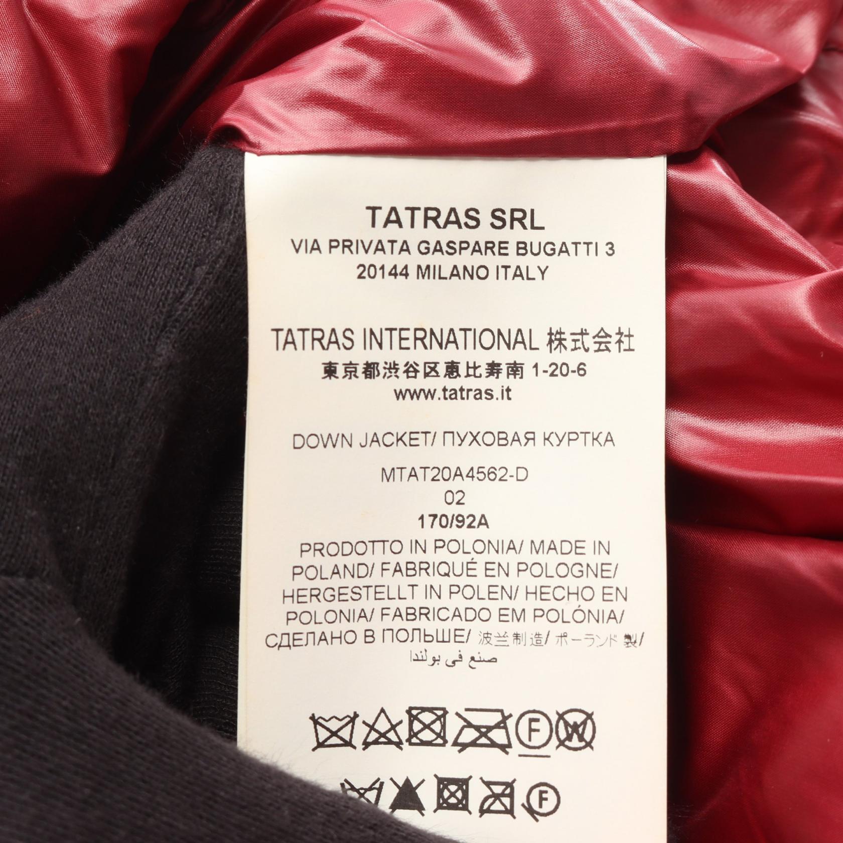 TATRAS BELBO Down jacket with Hood Nylon Red #02 Used mens | eBay