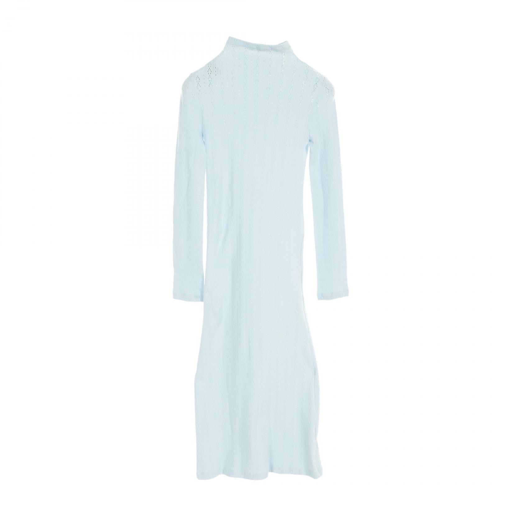 ワンピース FENDI LIGHT-BLUE SILK BLEND DRESS 2120100007582_1.jpg