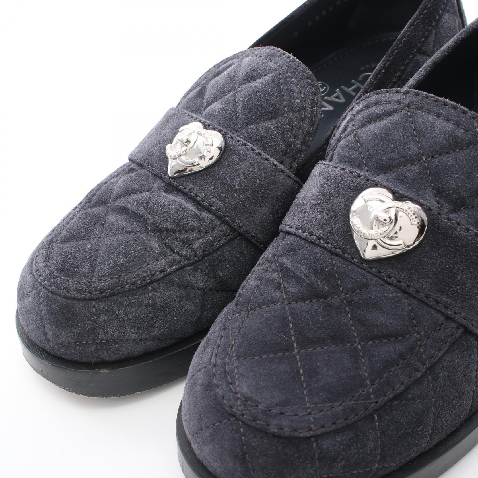 [CHANEL]★Heart Turn-lock Loafers CHANEL Matelasse COCO Mark Heart Turn Lock Motif loafers
