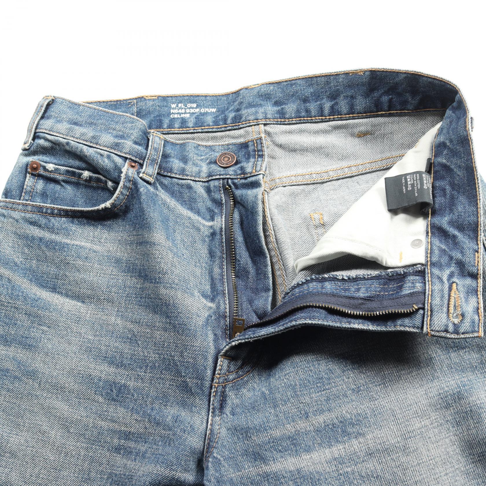 CELINE Denim pants #29 jeans N648 930F 07UW cotton Navy Used Women