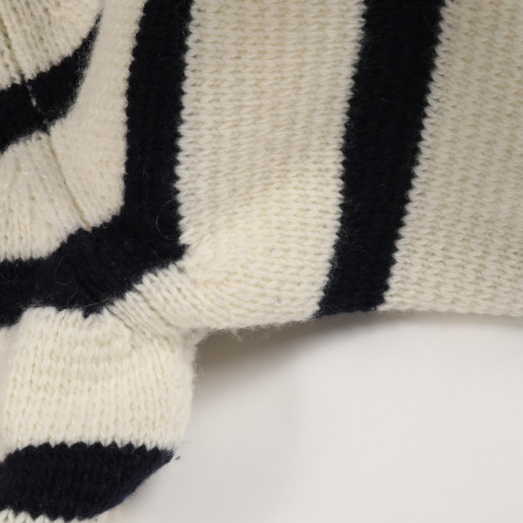 Christian DIOR MARINIERE Cardigan wool cashmere Beige Navy #36