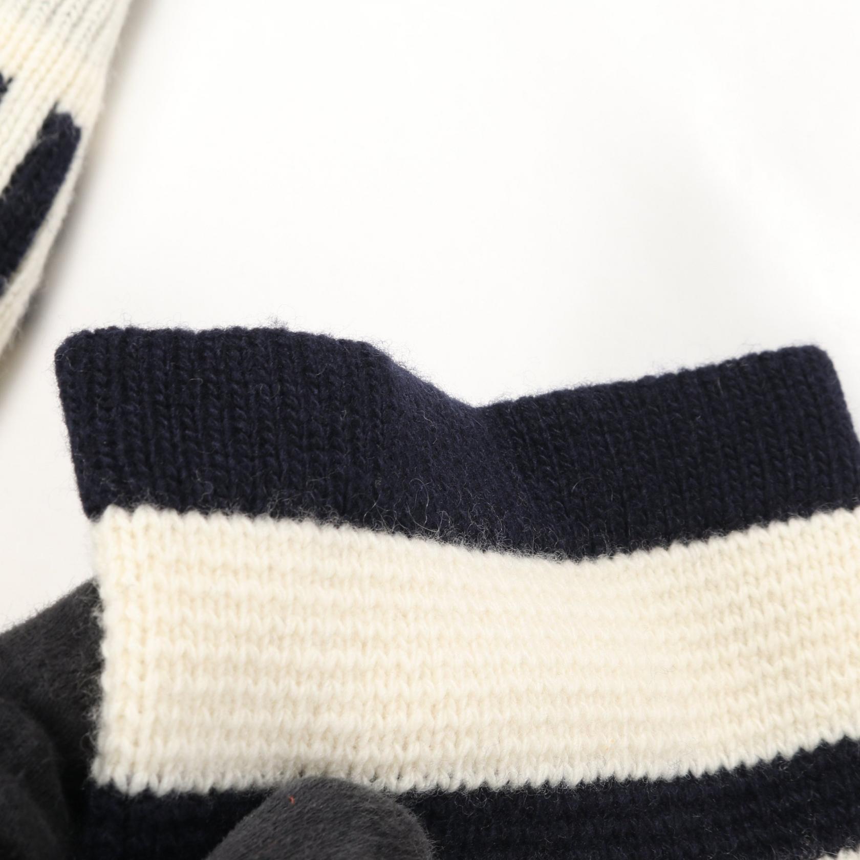 Christian DIOR MARINIERE Cardigan wool cashmere Beige Navy #36