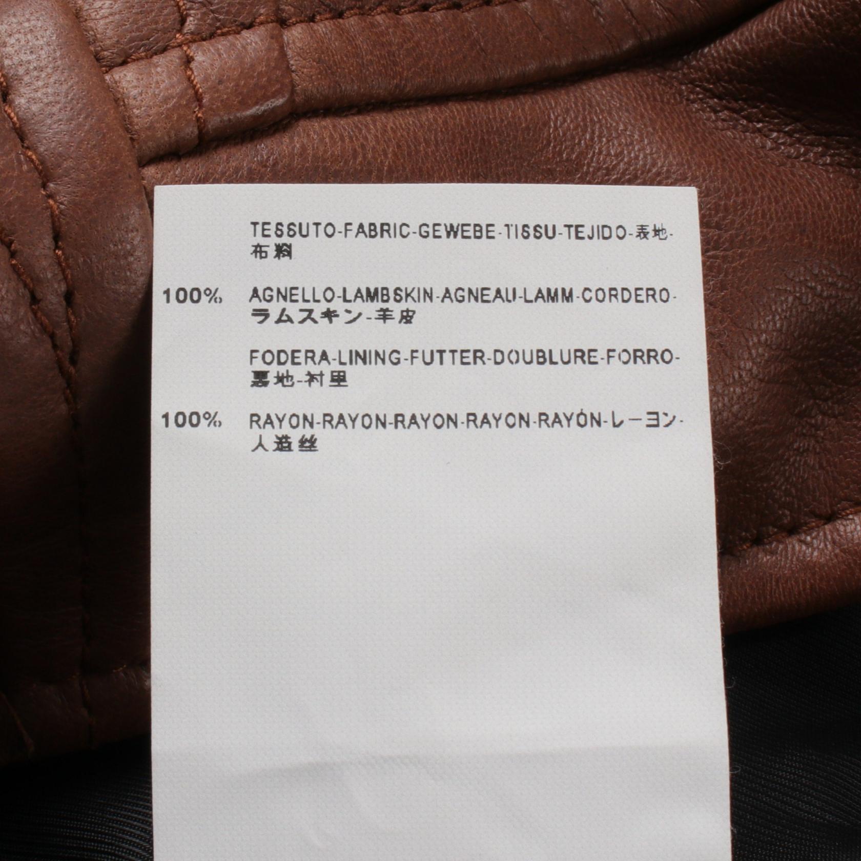 BALENCIAGA motorcycle jacket 256302 Lamb leather Brown Used BALENCIAGA motorcycle jacket 256302 Lamb leather Brown Used