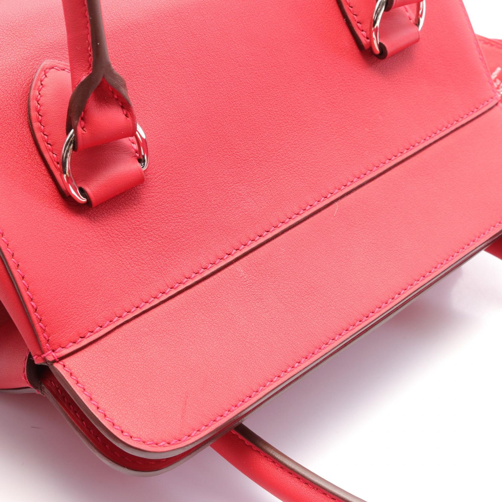HERMES Toolbox 20 2way Handbag Swift leather Red Rouge HERMES Toolbox 20 2way Handbag Swift leather Red Rouge