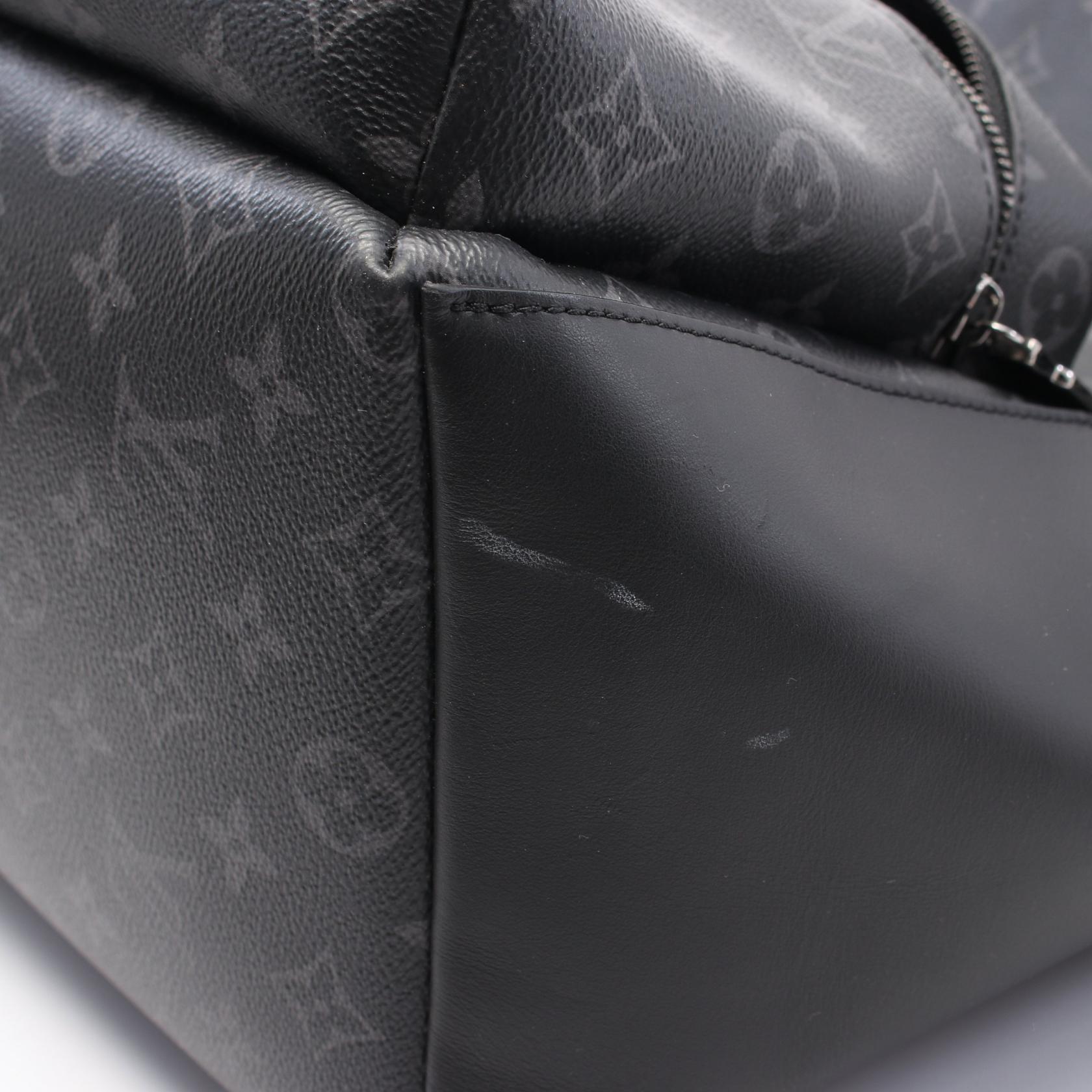 Louis Vuitton ブラック レザー バッグ 超人気~Louis Vuittonブラックレザーショルダーバッグ - メルカリ