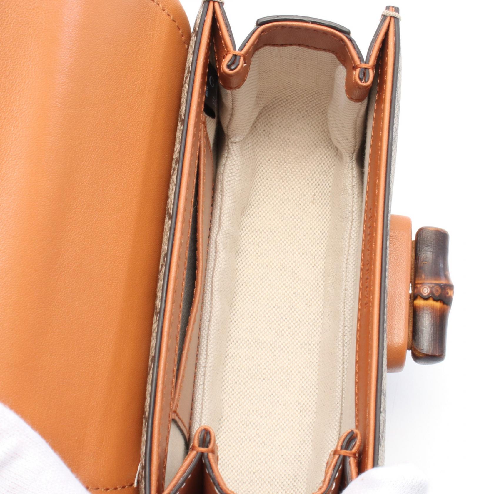 国内即送 GUCCI バンブー 1947 3WAY ミニ ベルトバッグ 681137 GUCCI Bamboo 1947 Mini Belt Waist bum bag 681137 canvas