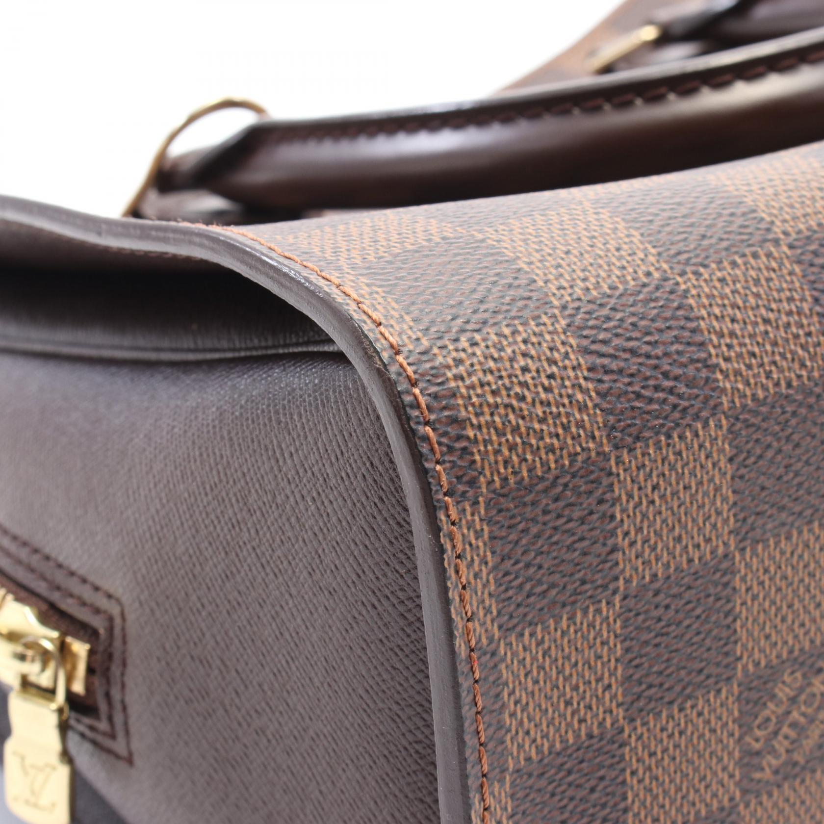 LOUIS VUITTON Triana Handbag Damier Ebene Canvas Brown N51155 | eBay