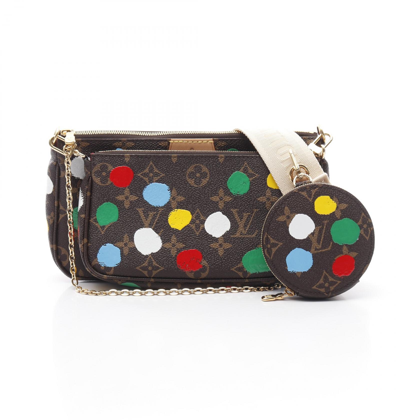 ルイ・ヴィトン LV×YK ミュルティ・ポシェットアクセソワール M46385 モノグラム