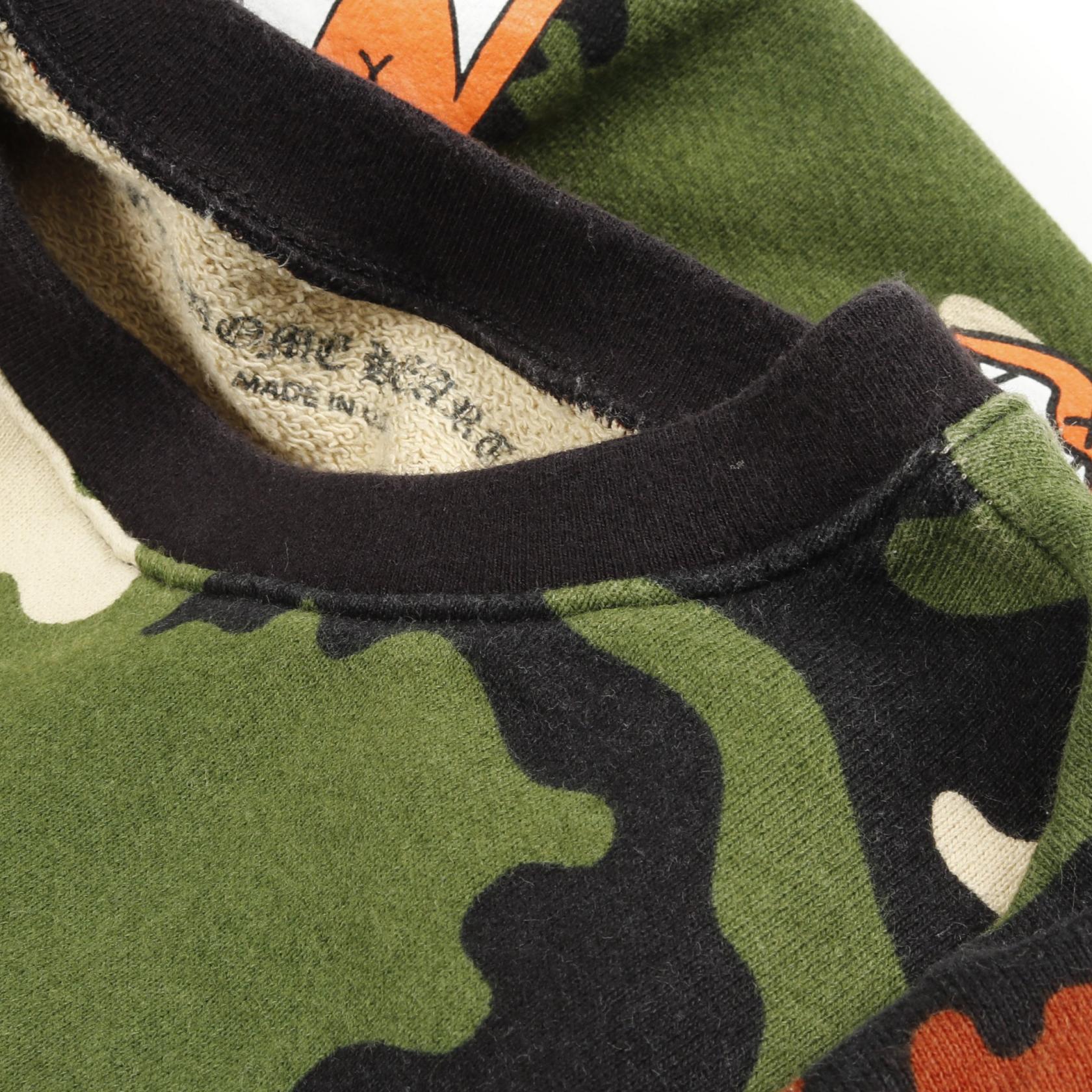 CHROME HEARTS × MATTY BOY PPO CAUTION SWTSHRT sweat cotton Khaki