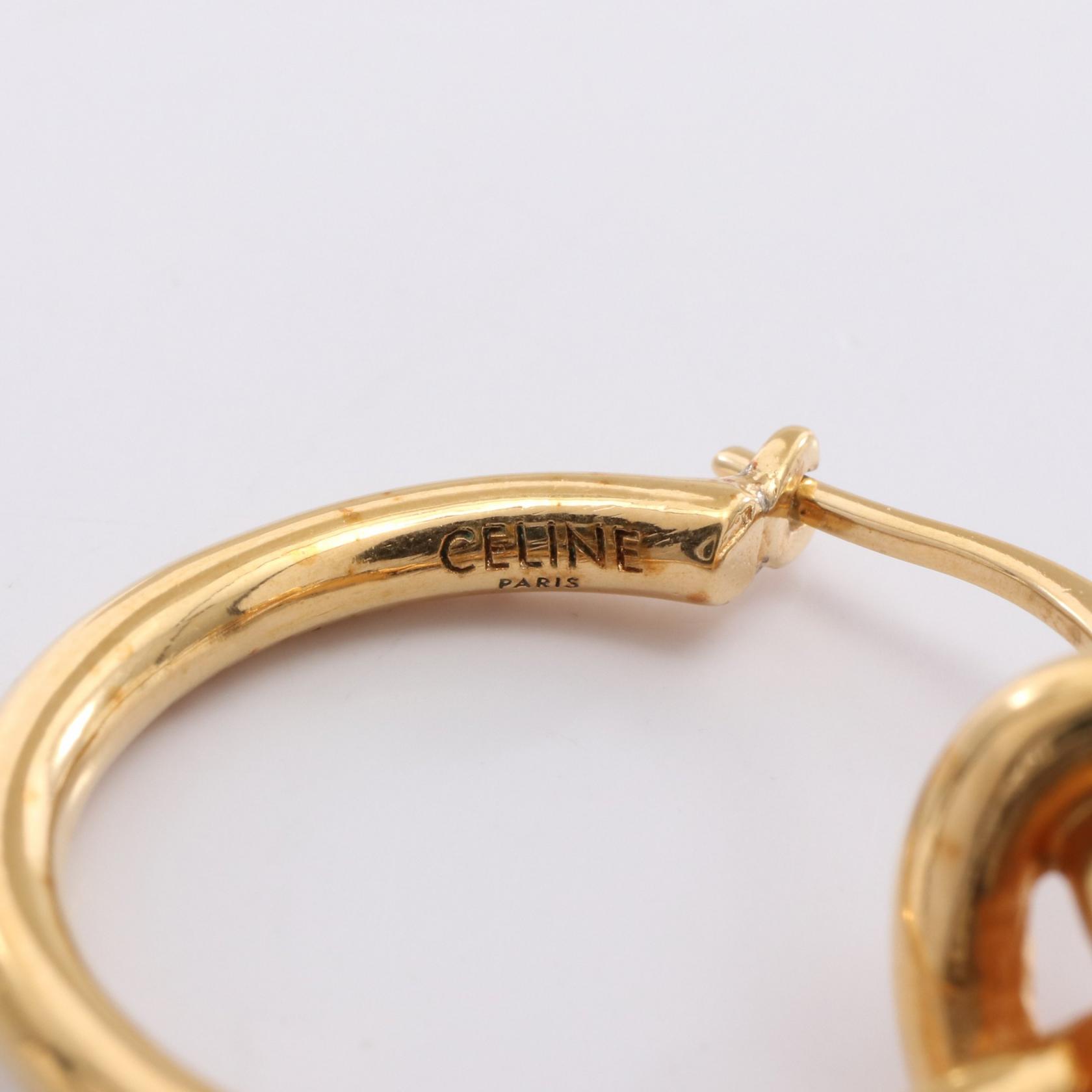 CELINE Small Hoops ゴールド ピアス セリーヌ ピアス CELINE KNOT SMALL HOOPS EARRINGS メタル