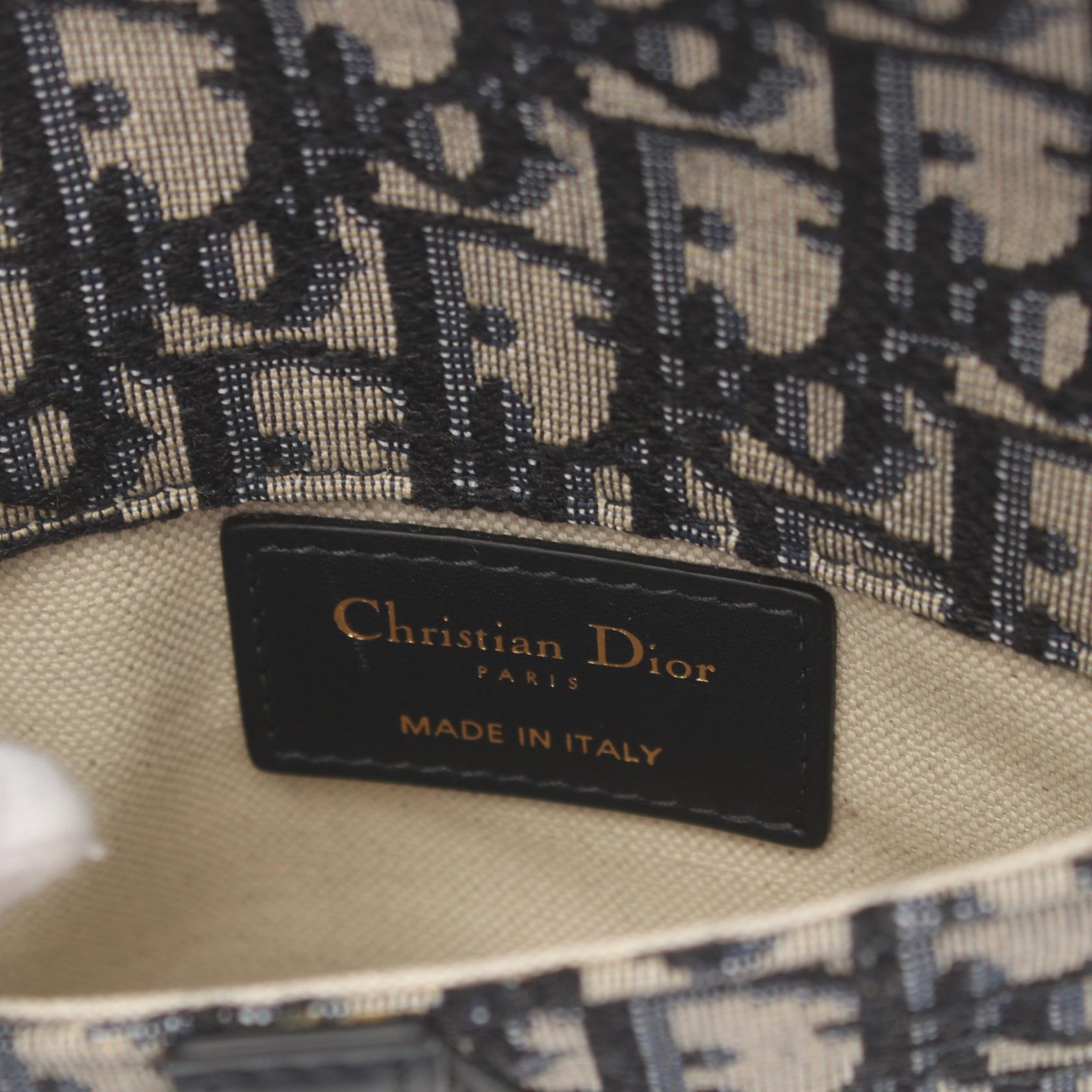 Christian Dior SADDLE Oblique Jacquard Waist bum bag canvas