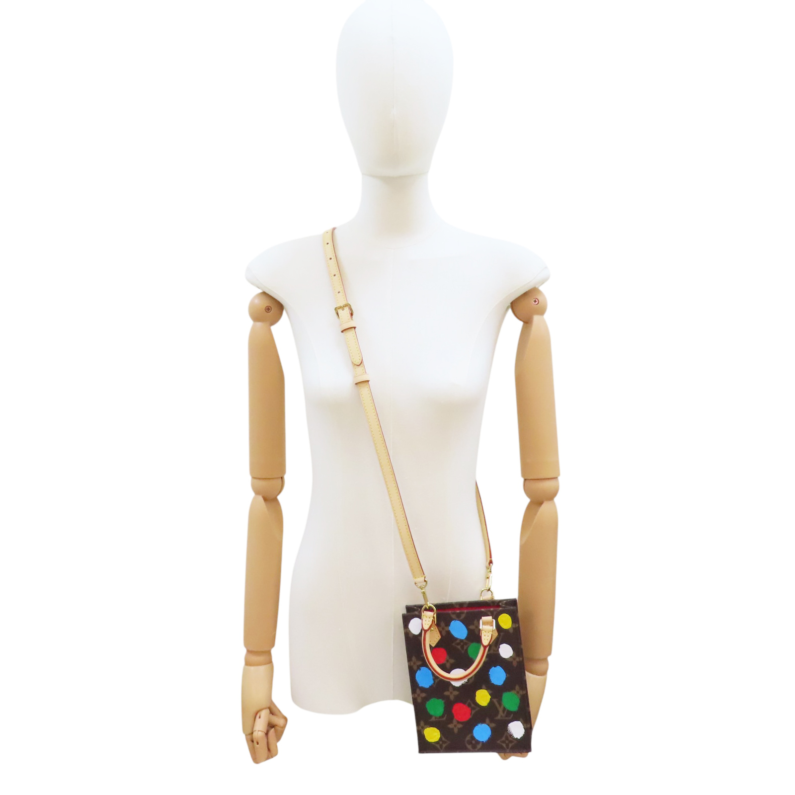 LOUIS VUITTON Petit Sac Plat Shoulder Handbag Monogram
