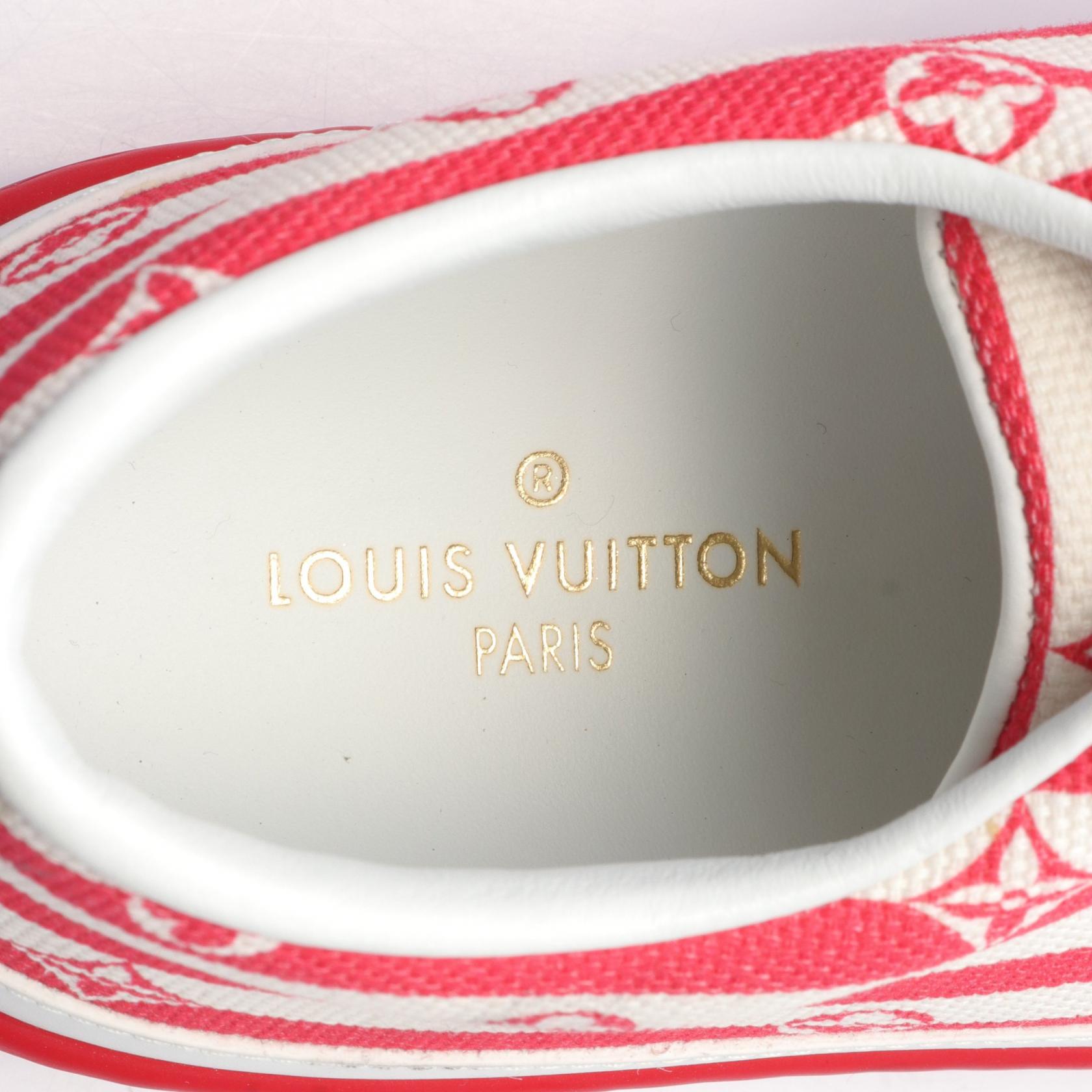 LOUIS VUITTON LV Escale Stellar Monogram sneakers White Red LOUIS VUITTON LV Escale Stellar Monogram sneakers White Red