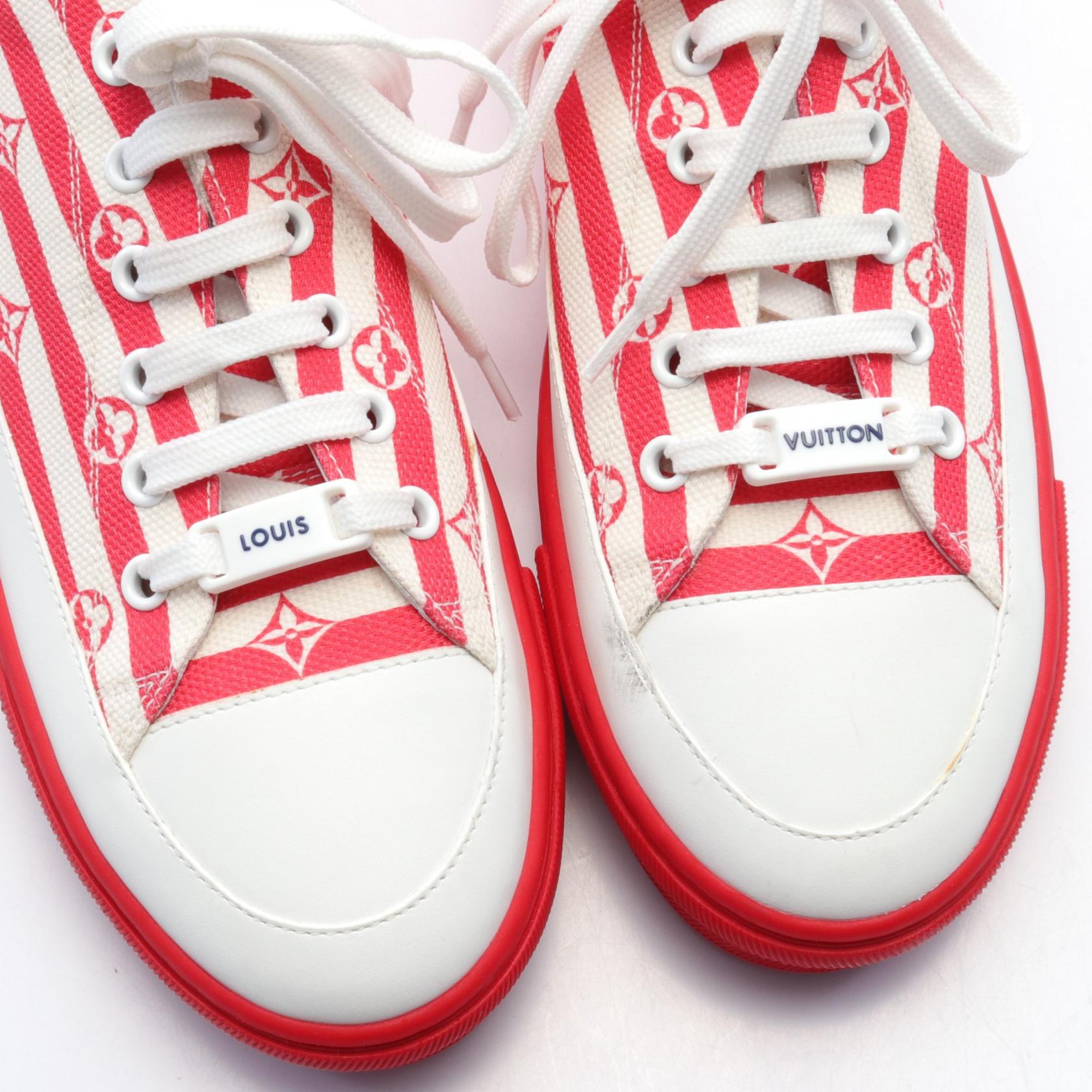 LOUIS VUITTON LV Escale Stellar Monogram sneakers White Red LOUIS VUITTON LV Escale Stellar Monogram sneakers White Red