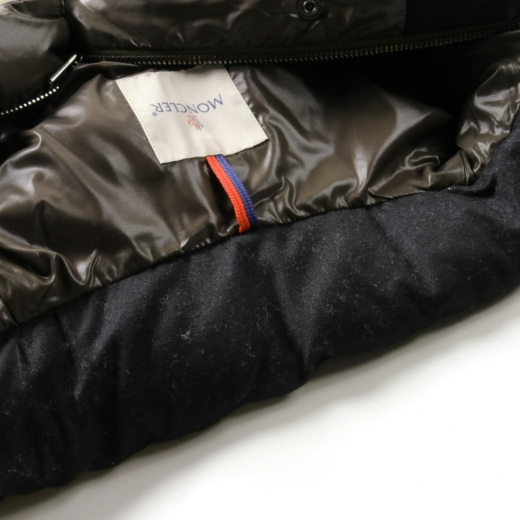 MONCLER AVEILLAN Down jacket #6 1A00044 wool cotton Khaki MONCLER AVEILLAN Down jacket #6 1A00044 wool cotton Khaki