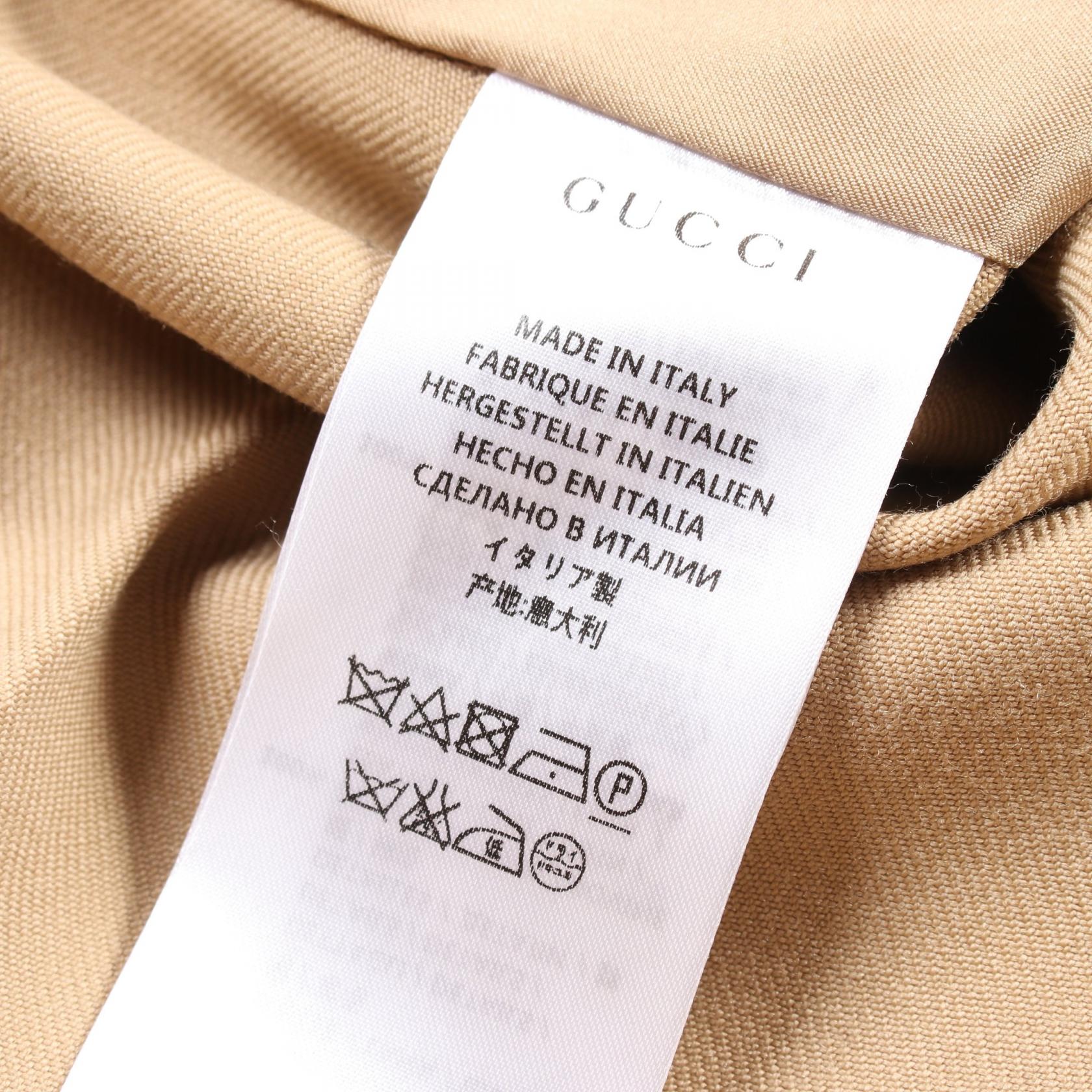 GUCCI Trench coat back pleated 338 405131 wool Beige Used | eBay GUCCI Trench coat back pleated 338 405131 wool Beige Used | eBay