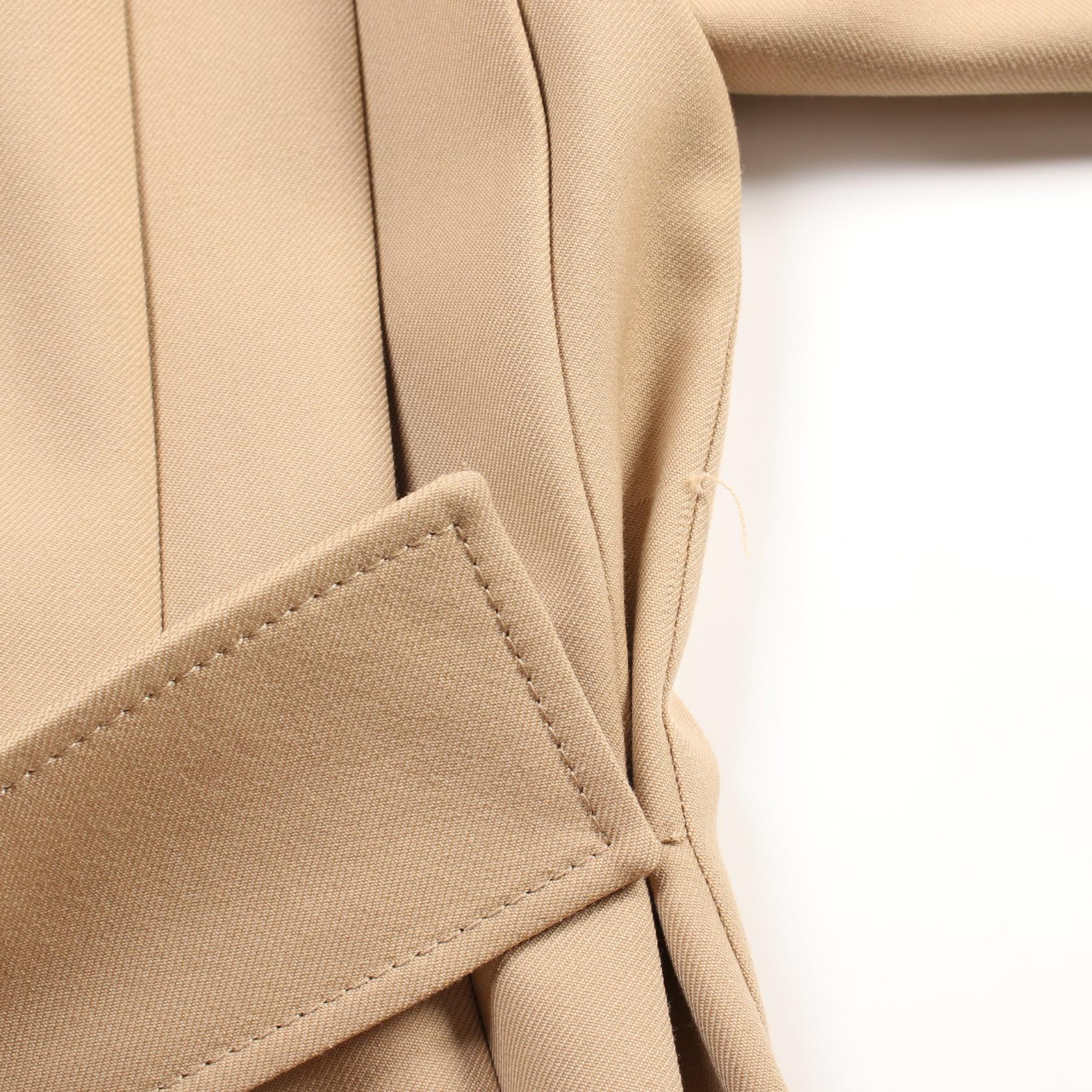 GUCCI Trench coat back pleated 338 405131 wool Beige Used | eBay GUCCI Trench coat back pleated 338 405131 wool Beige Used | eBay