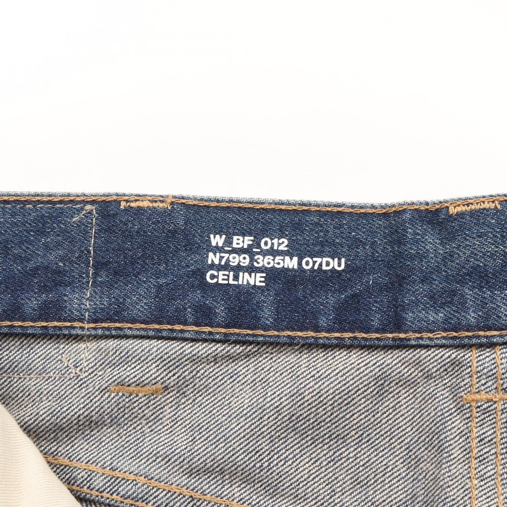CELINE Denim pants Jeans cotton Blue Used Women #25 | eBay