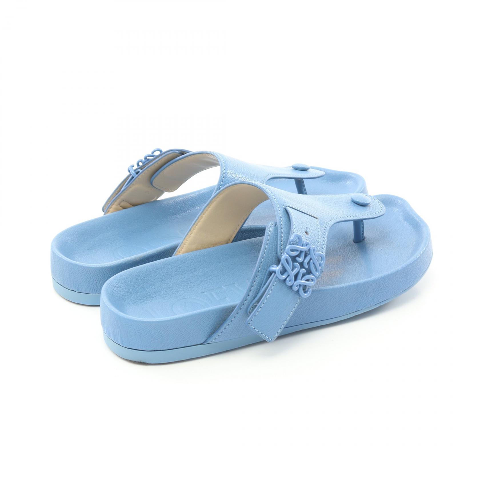 LOEWE Ease to Post Sandals shoes #37 leather Blue Used | eBay LOEWE Ease to Post Sandals shoes #37 leather Blue Used | eBay
