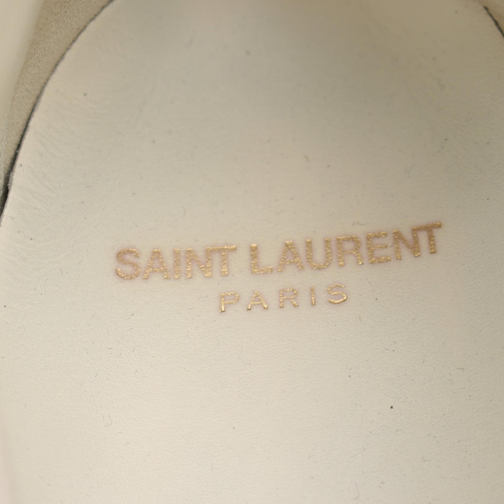 SAINT LAURENT PARIS sneakers shoes 505903 canvas Beige Used mens  