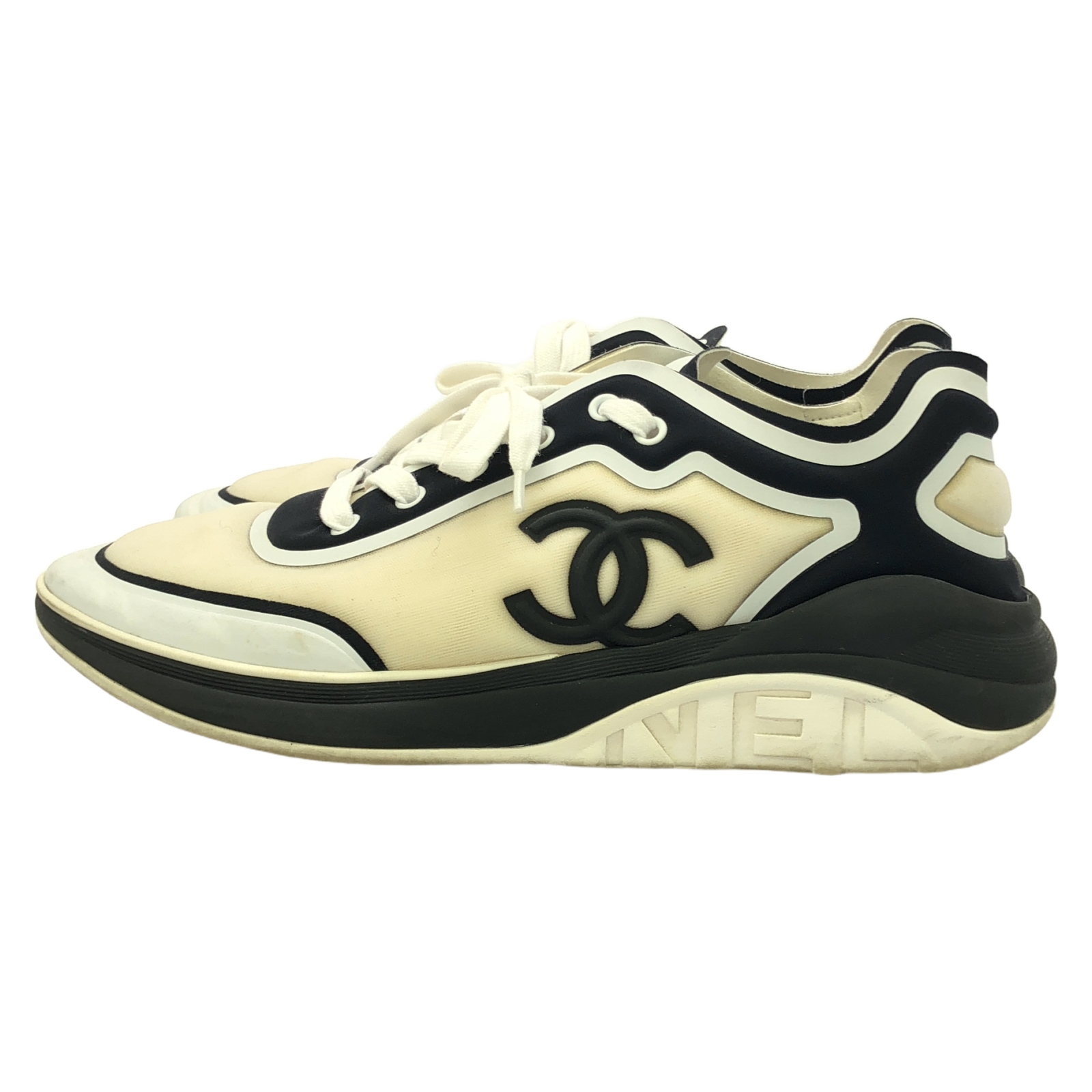 CHANEL パリダラス　スニーカー37 CHANEL シャネル スニーカー ココマーク ブルーネイビー