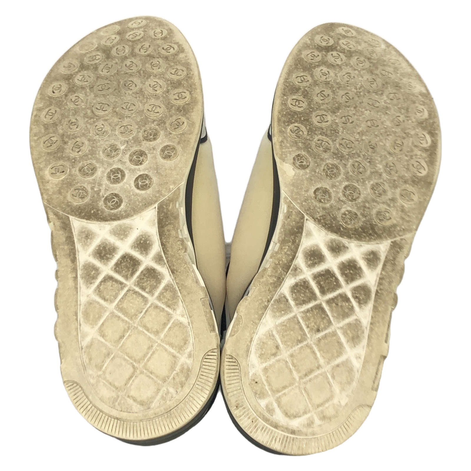 CHANEL sneakers lace-up shoes #42 Fabric Black Used | eBay