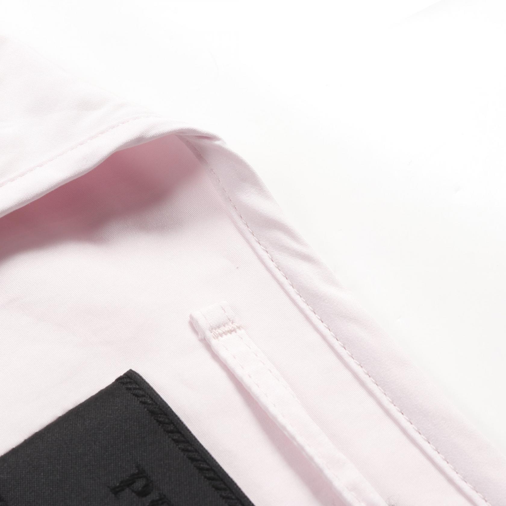 PRADA Triangle logo utility pocket Vest SGC499 cotton Pink Used