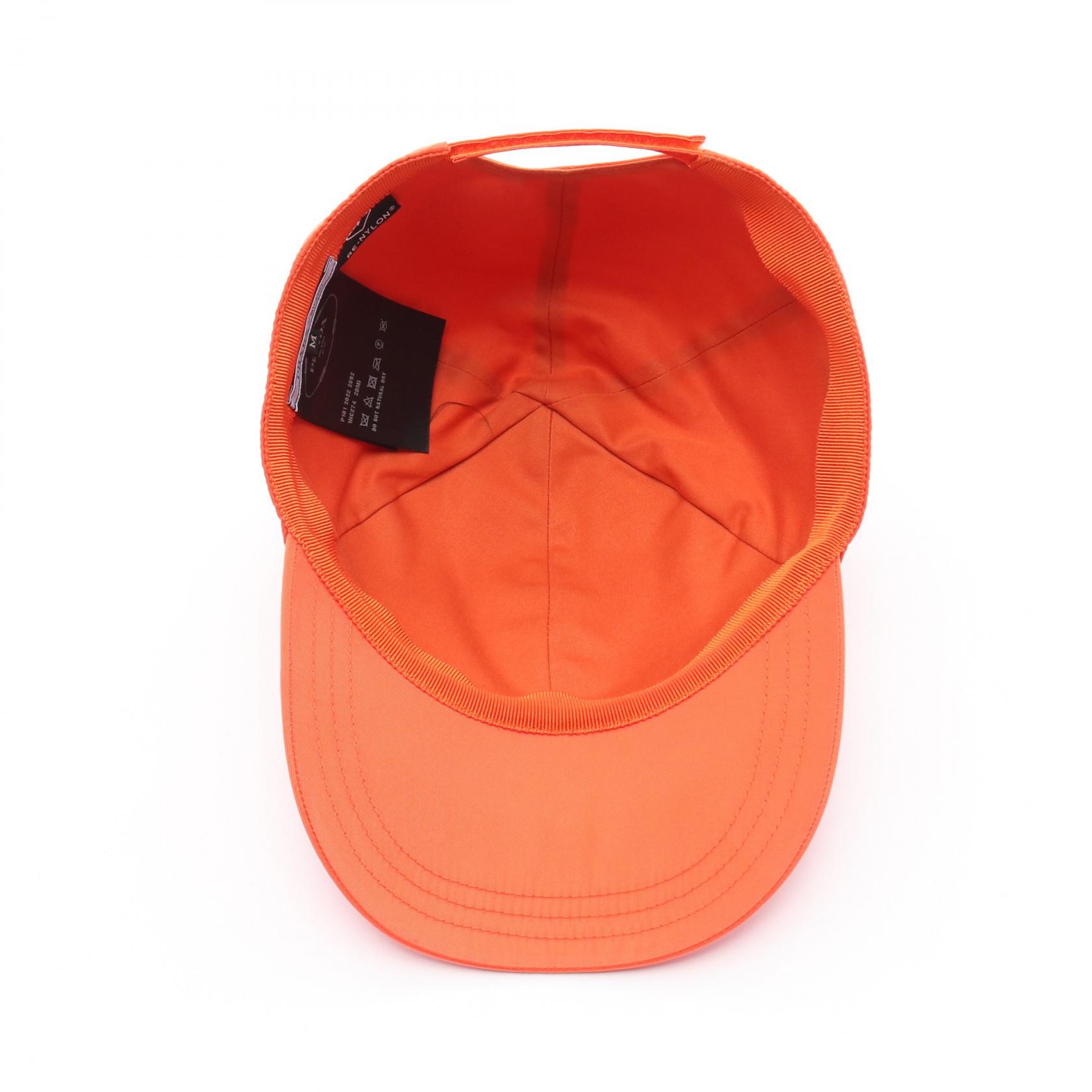 PRADA Re-Nylon Baseball cap 1HC274 Nylon Orange Used unisex