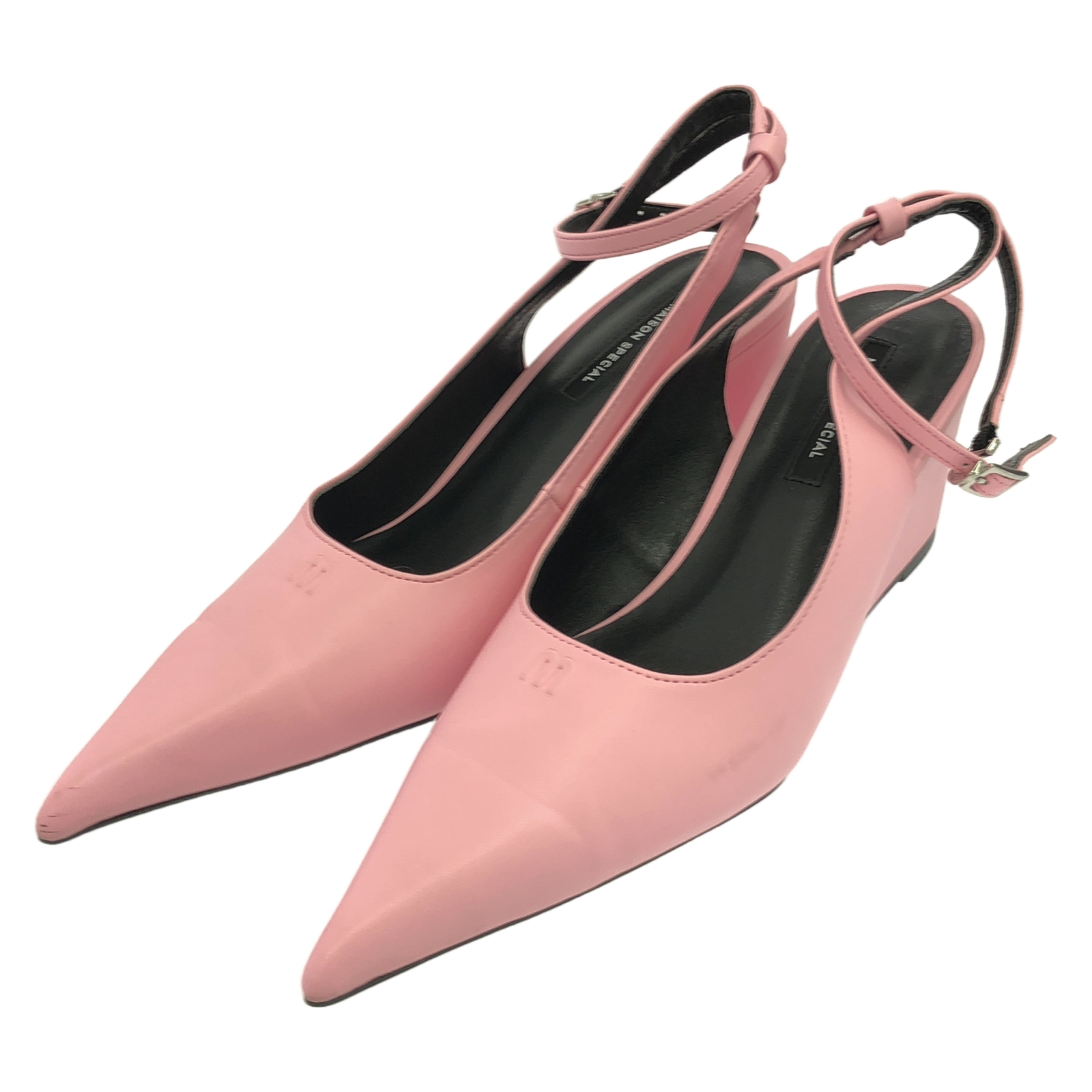 メゾンスペシャル 2way Pointed Wedge Pumps パンプス ライトピンク