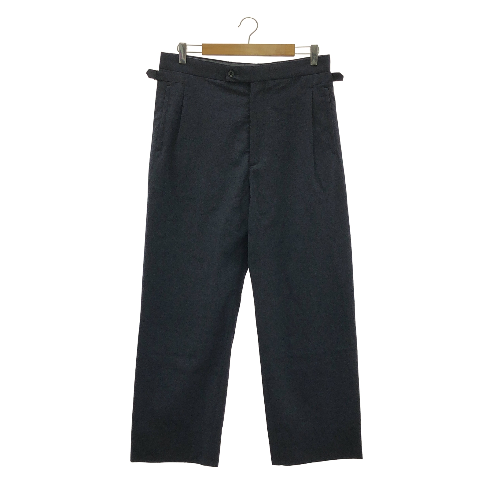 ナナミカ Seamless Pleat Pants パンツ ネイビー