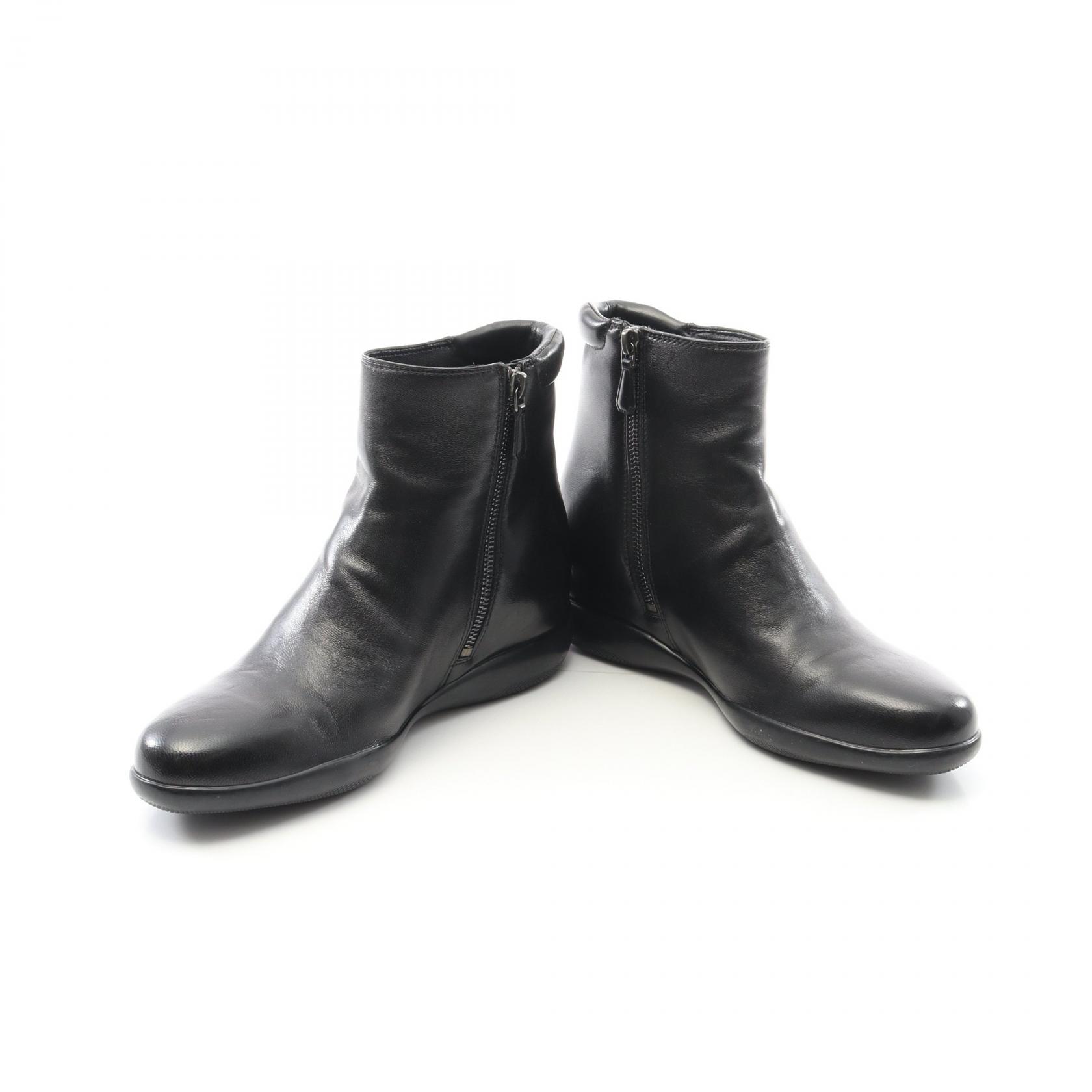 靴 PRADA SPORT Leather Boots 38 1/2 PRADA SPORT LINEA ROSSA Ankle Boots leather Black Size 38.5