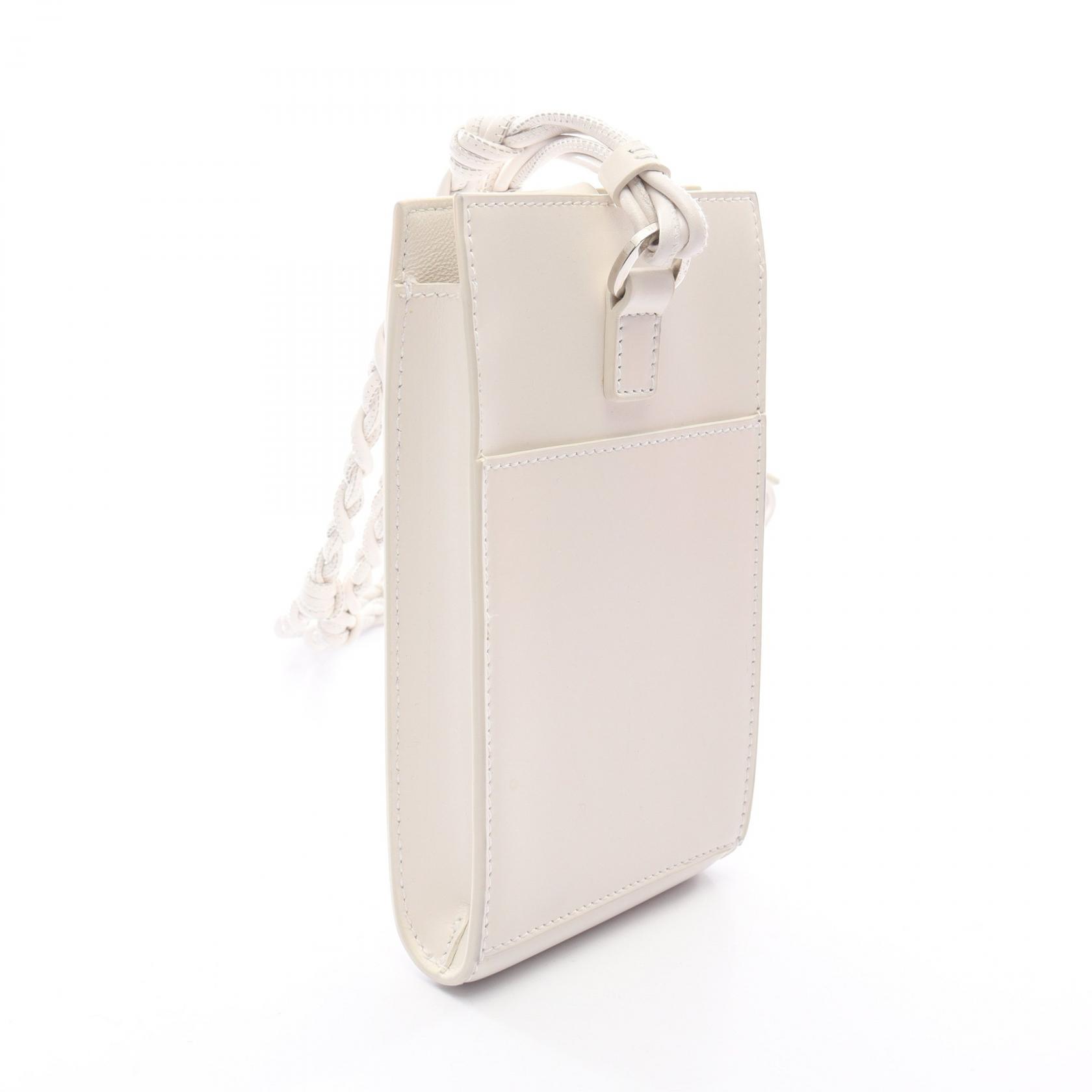 JIL SANDER TANGLE crossbody Shoulder Bag J07VL0002 leather White