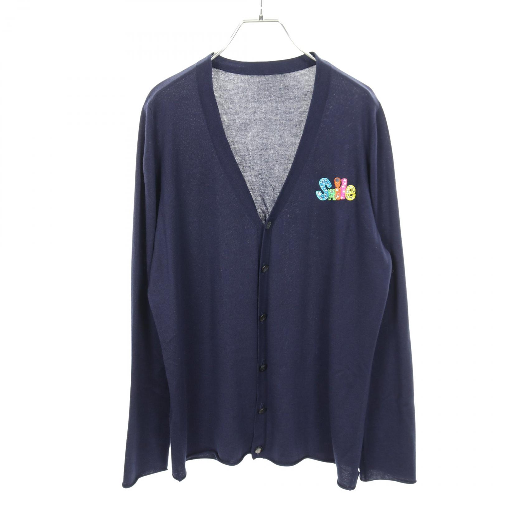 Lucien Pellat-Finet cardigan #M knitwear silk cashmere Navy Used 