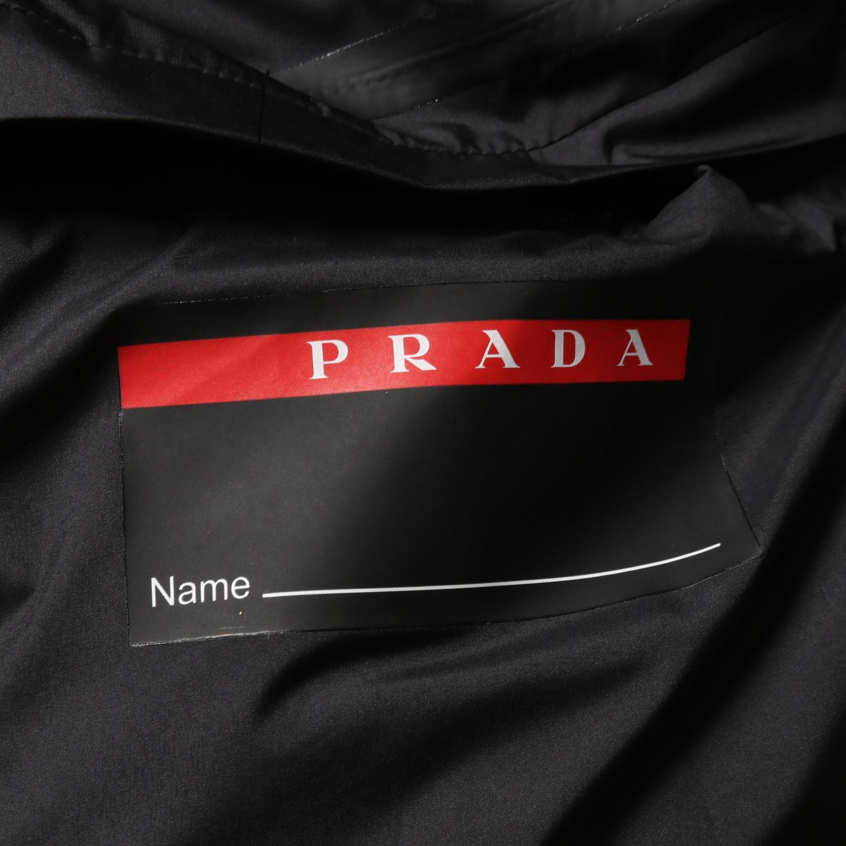 PRADA ROSSA Extremetex Light Hooded Down Jacket polyester Red Used